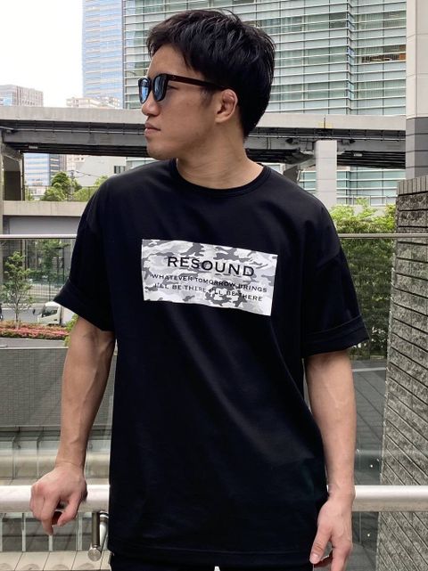【朝倉海コラボモデル第3弾】 CAMOUFLAGE BOX LOGO LOOSE TEE / RC16-T-017 / ビッグTシャツ