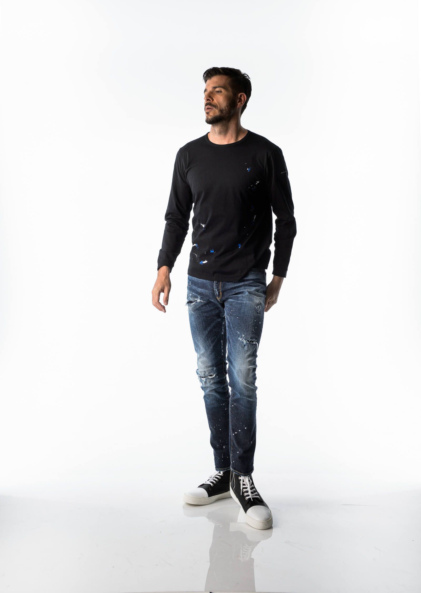 PAINT LONG TEE / RC17-T-001 / ロングスリーブTシャツ