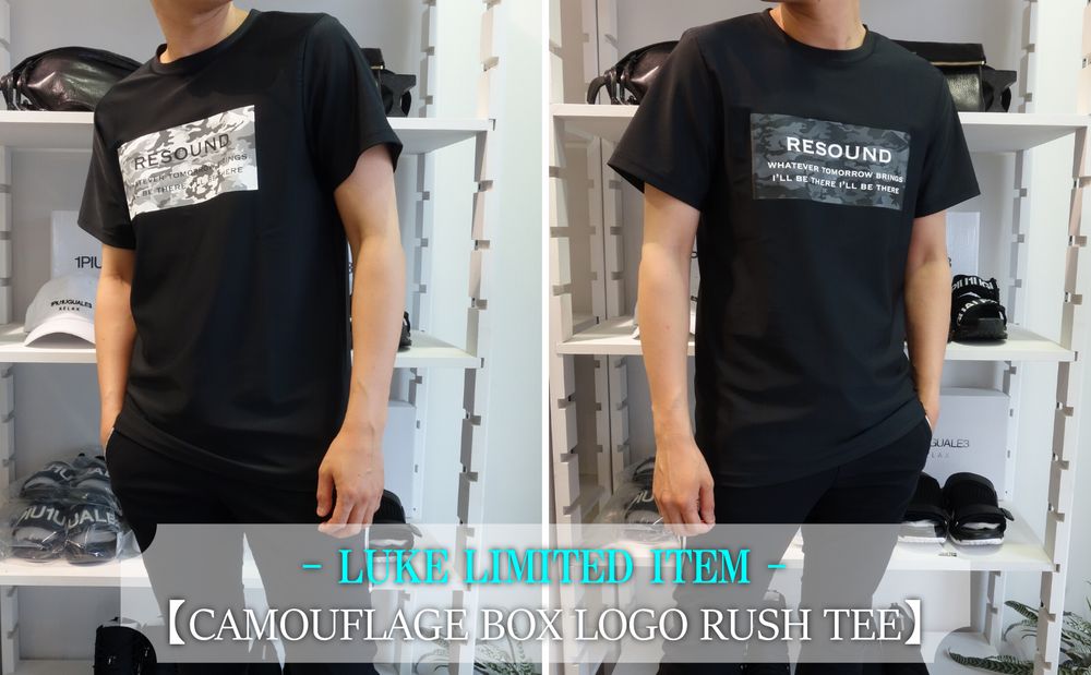 【RESOUND CLOTHING】LUKE限定のカモフラボックスロゴラッシュTEEをリリース!!