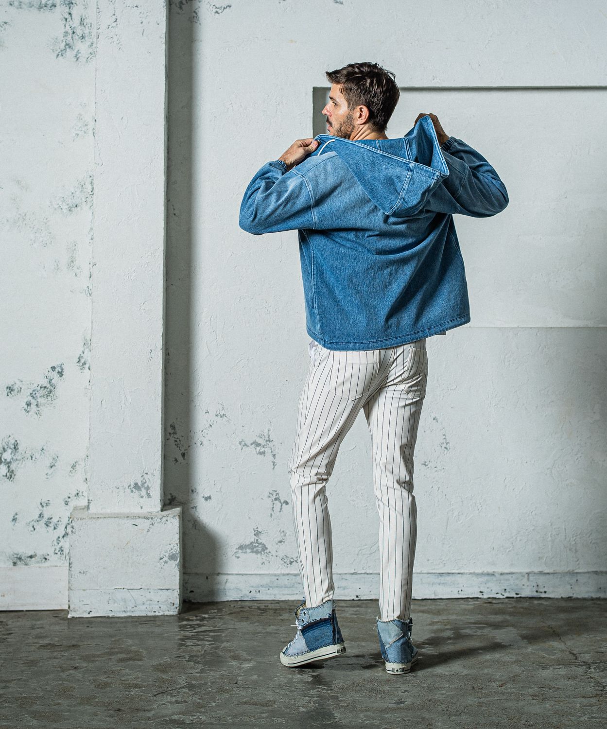 CHRIS EASY PANTS / RC35-ST-016 / イージーパンツ / ホワイトストライプ