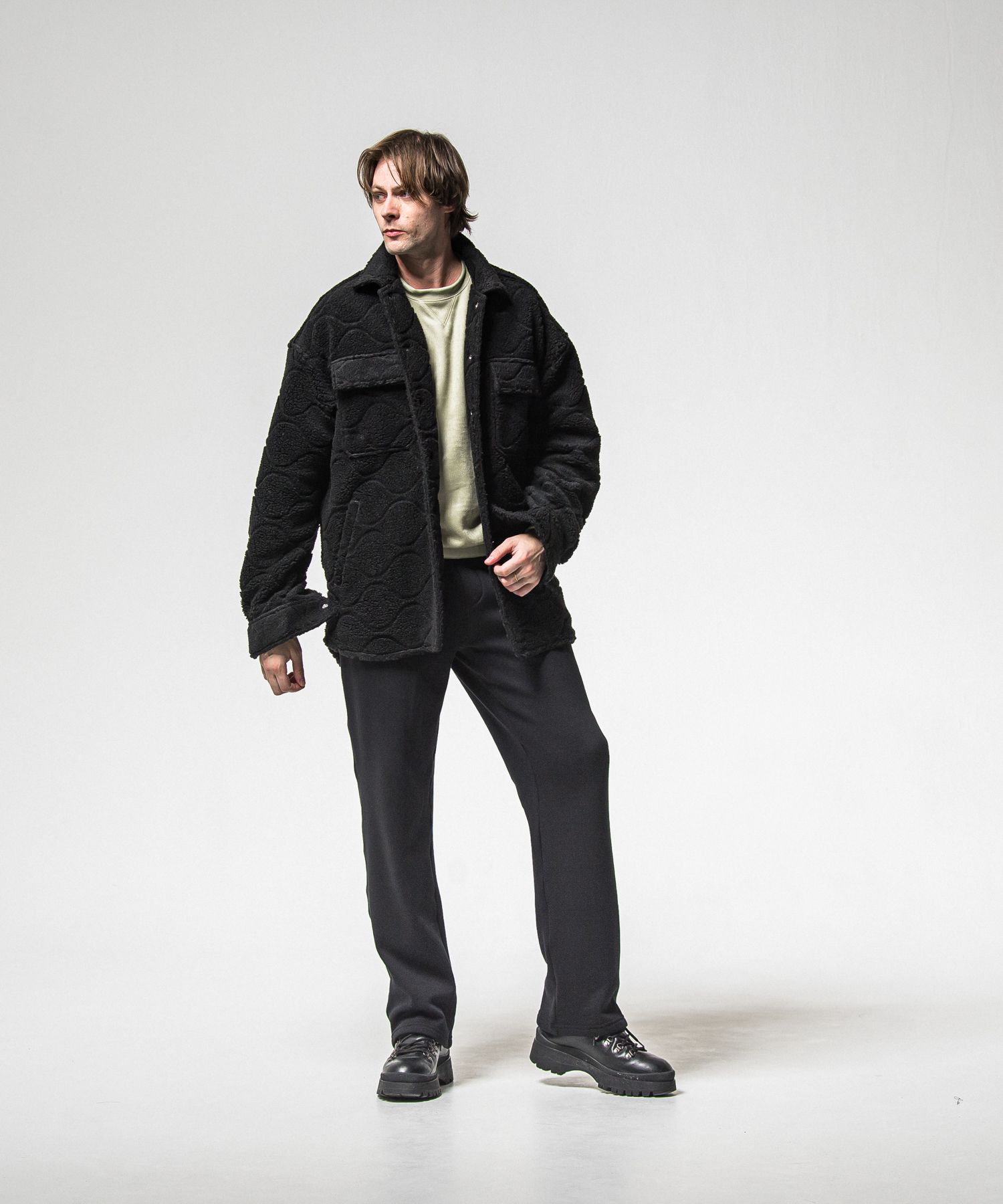 CPO BOA SHIRTS JK / RC38-JK-006 / ボアCPOシャツジャケット / ブラック (11月上旬入荷予定)