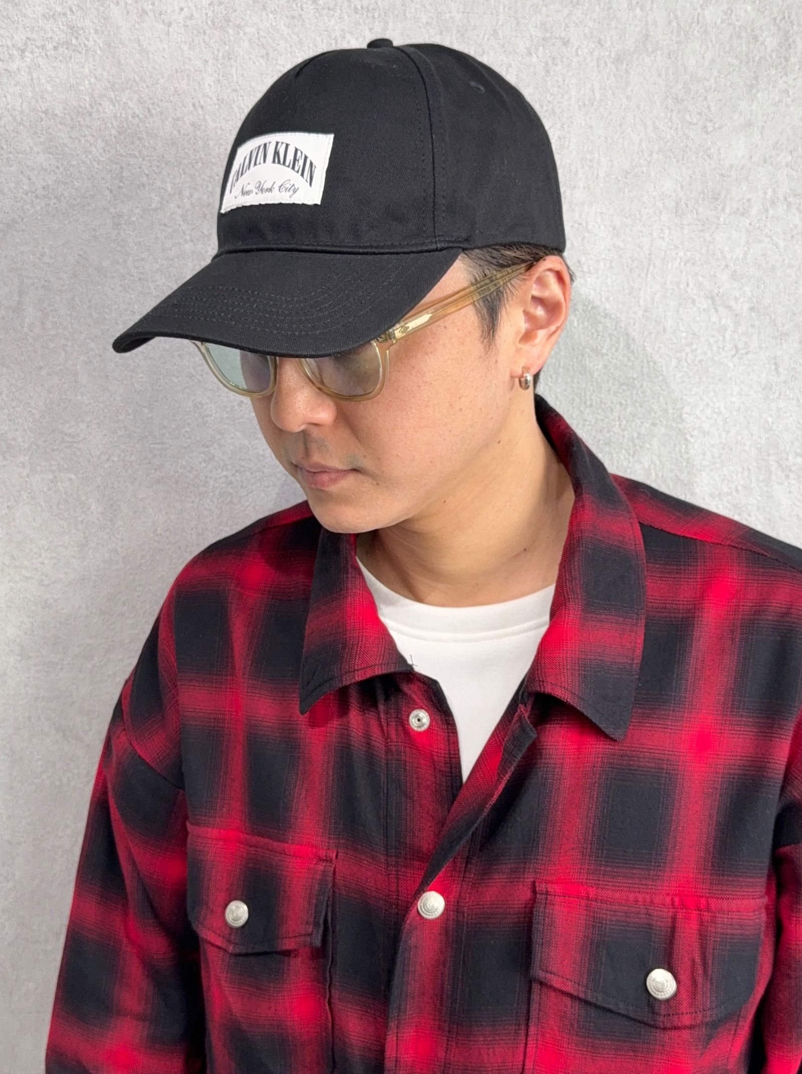 ロゴパッチベースボールキャップ / 4D5103G / UB1(ブラック)