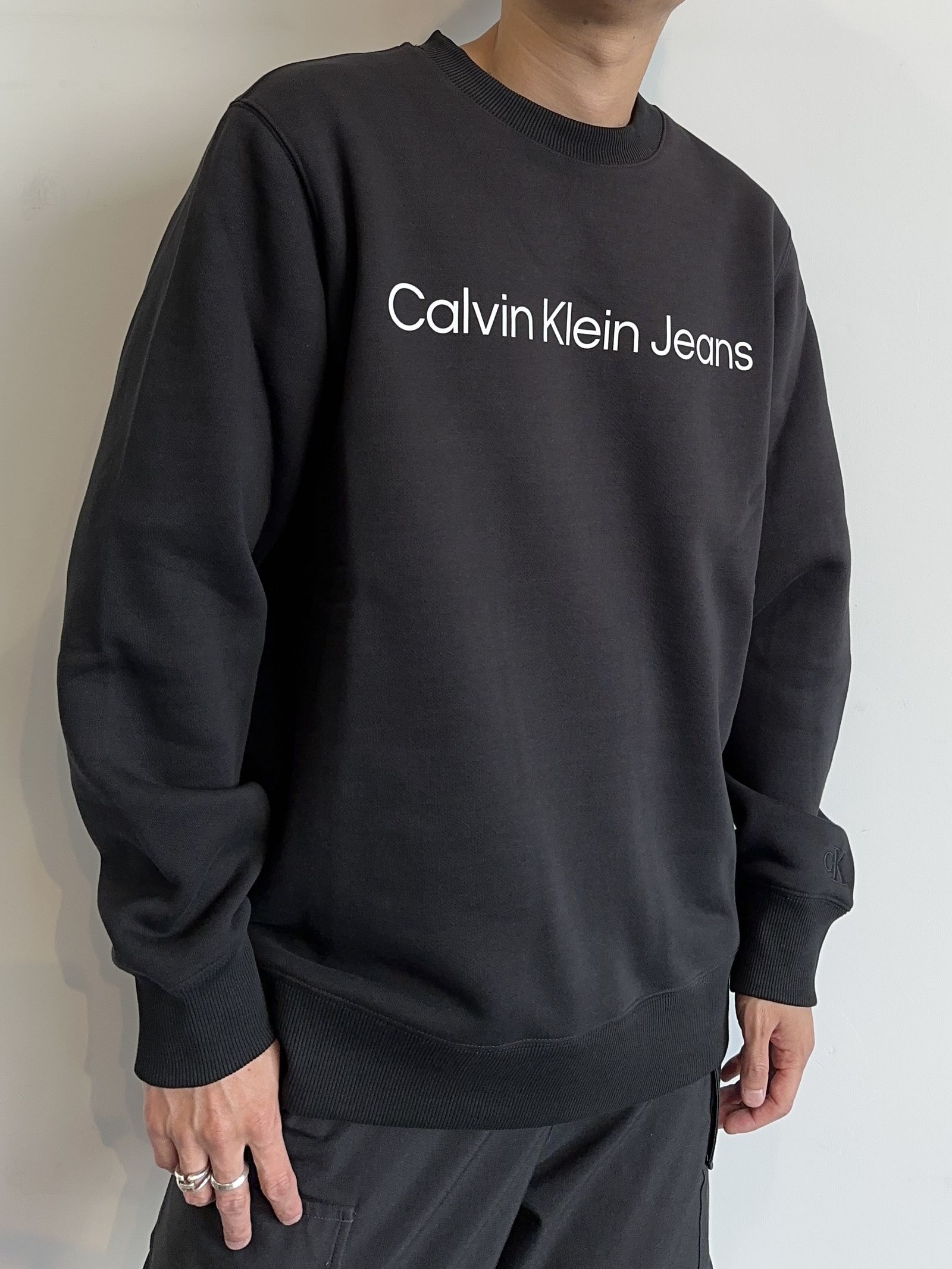 Calvin Klein - ロゴ クルーネック 裏起毛スウェットトレーナー