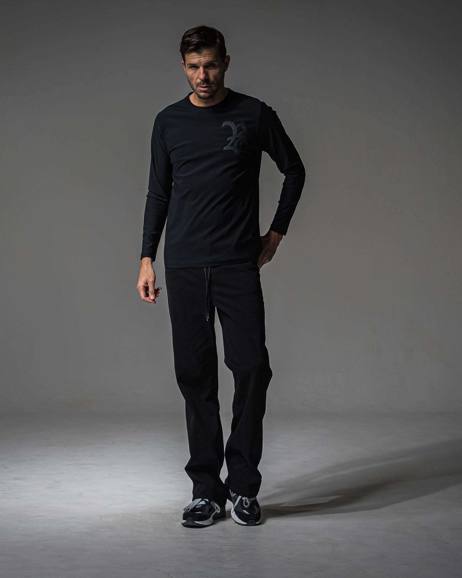 KING DENIM JERSEY / BASIC-ST-005 / デニムジャージ バギーワイドパンツ / ブラック