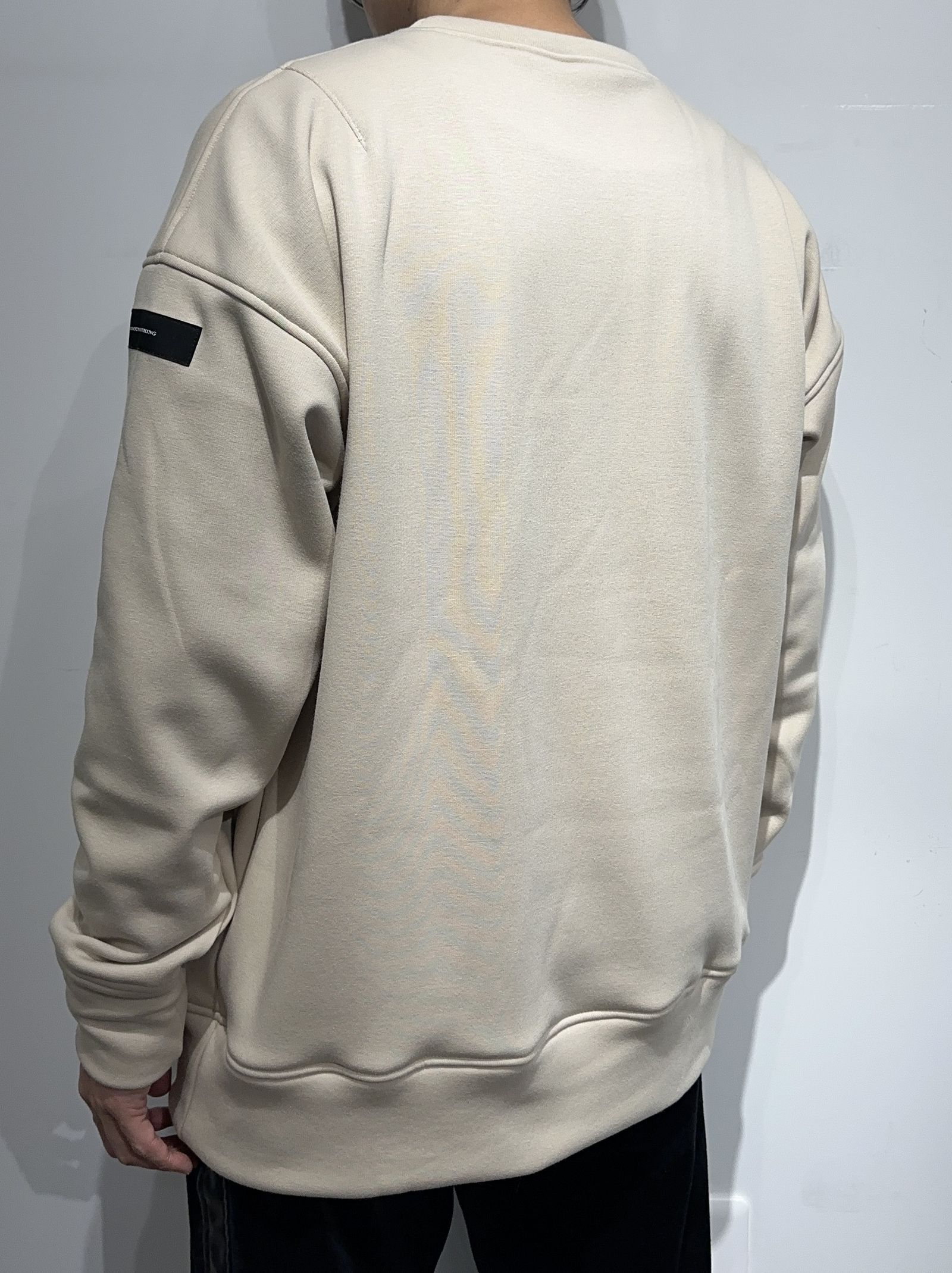 【LUKE別注】 ROGO VELOURS FLEECE DROP TRAINER / RC34-C-010LUKE / 裏起毛ロゴトレーナー / ベージュ