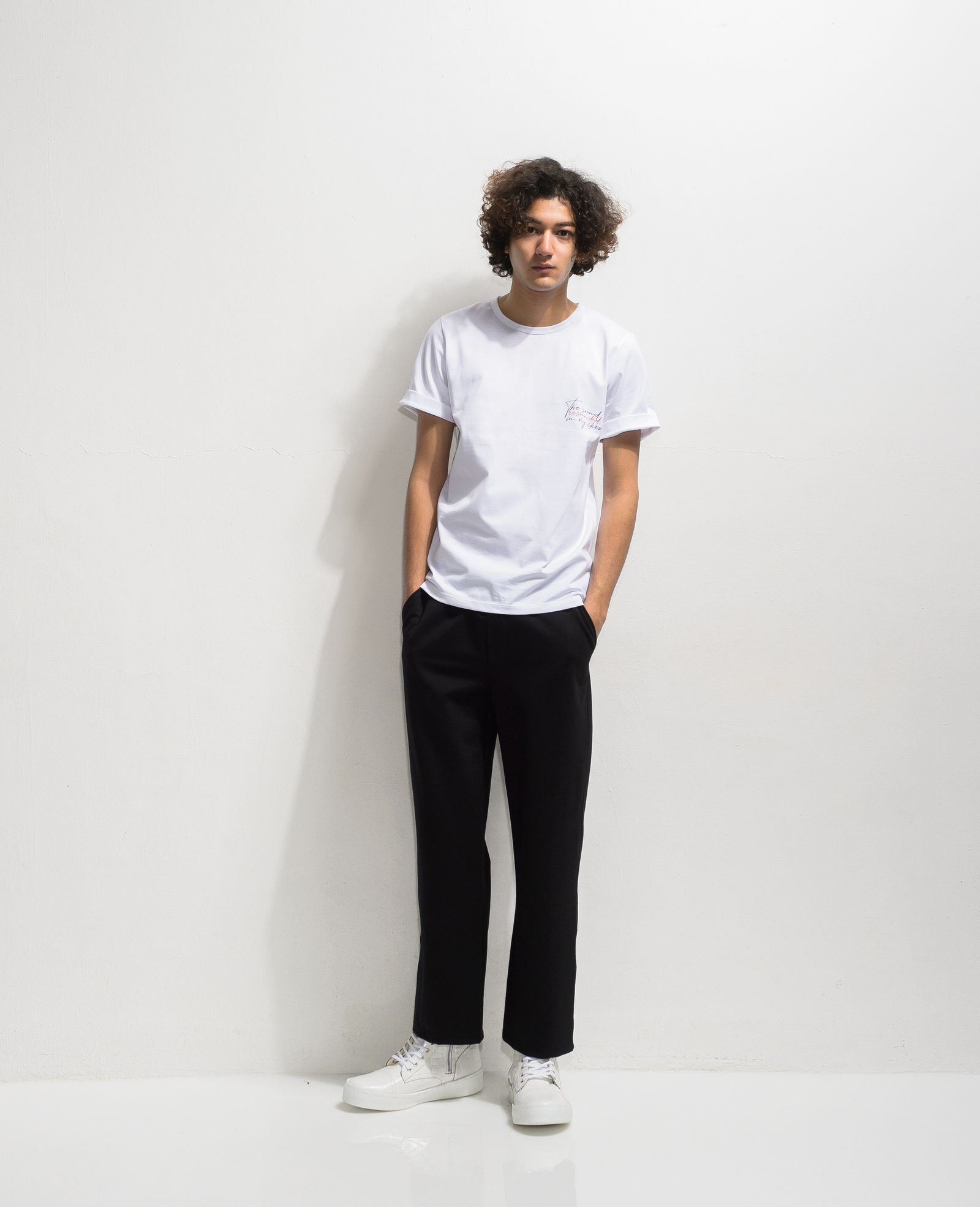 MESSAGE CHEST ROLL UP JERSEY TEE / RC20-T-003 / バックプリントTシャツ