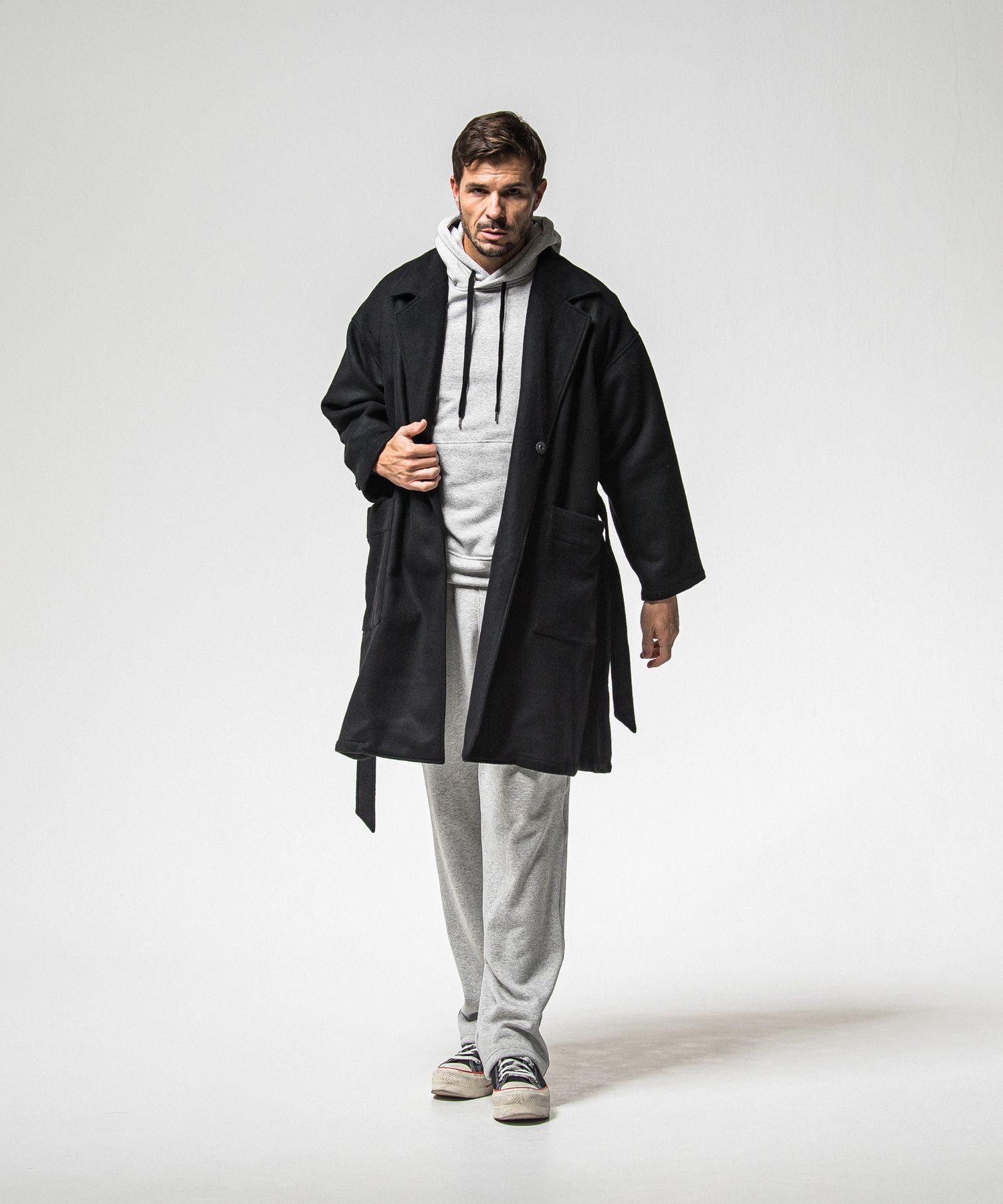 【FRIDAYコラボ】 FRIDAY OLD COVER VELOURS FLEECE TRAINER / RCF1-C-001 / 裏起毛FRIDAYオールドカバートレーナー / グレー (11月上旬入荷予定)