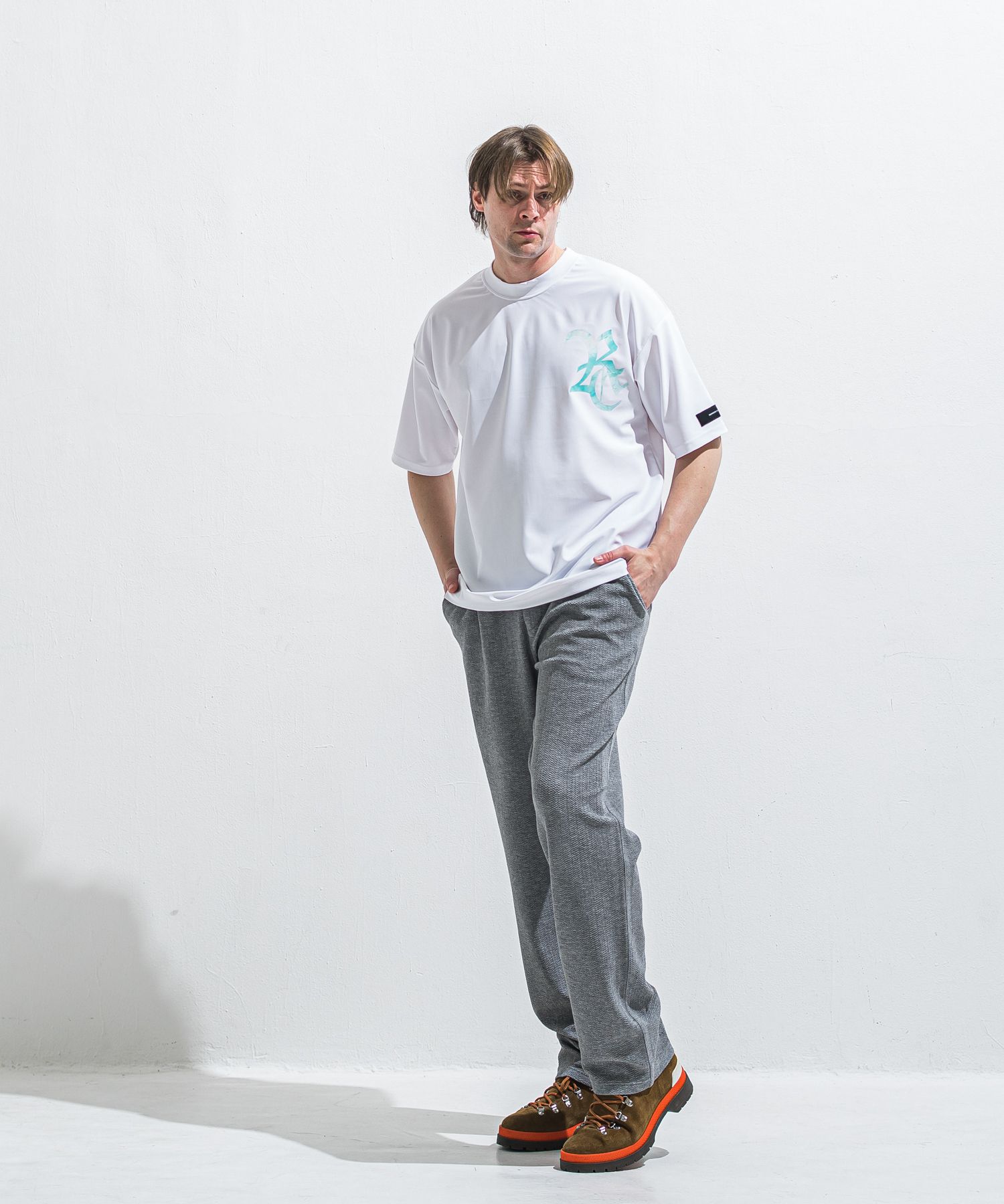 SEMI WIDE TUCK PANTS / RC40-ST-016WT / セミワイドタックパンツ / ブリスターグレー (4月中旬入荷予定)