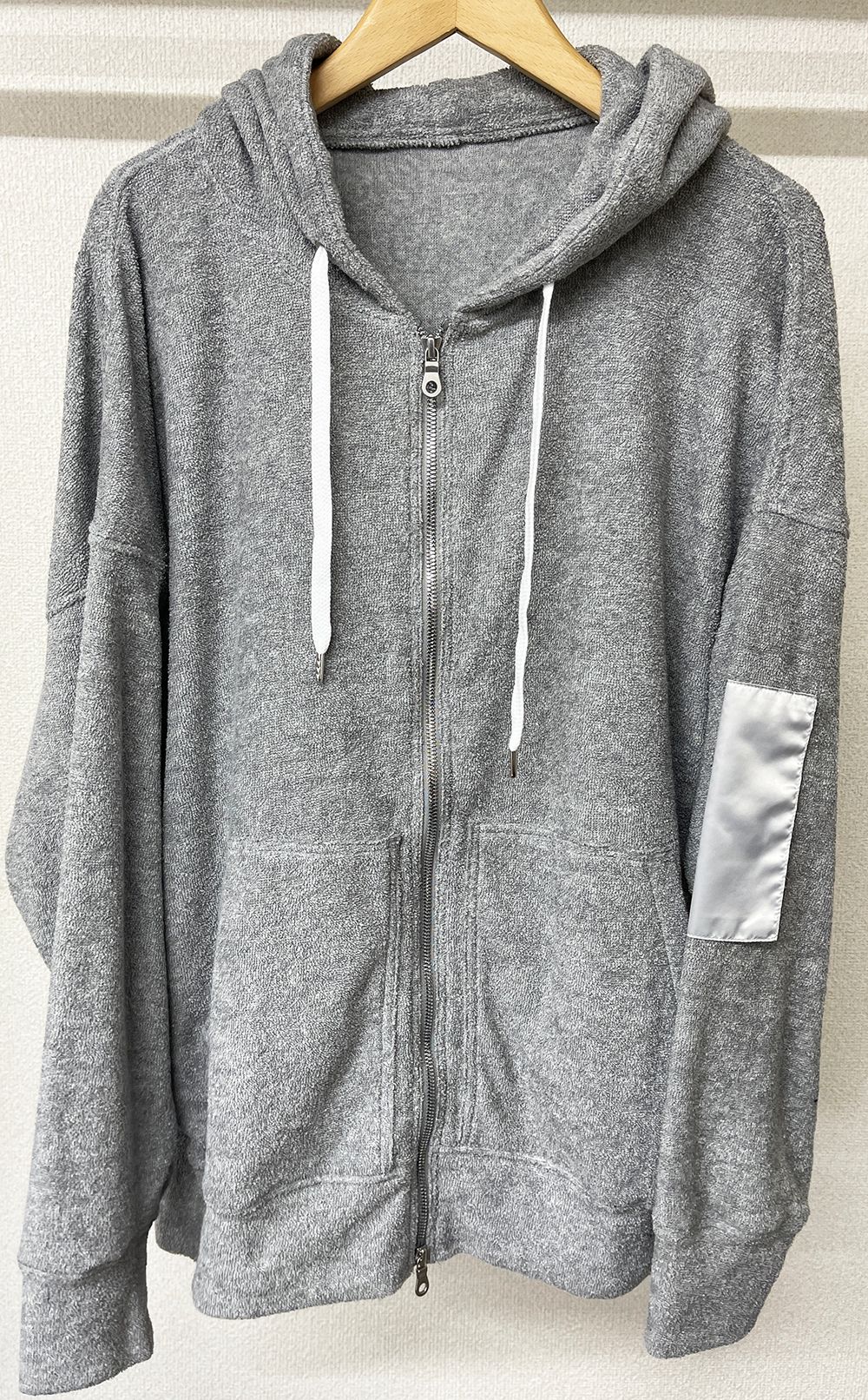 WEST PILE ZIP LOOSE HOODIE / RC27-C-008 / パイルジップパーカー / グレー※