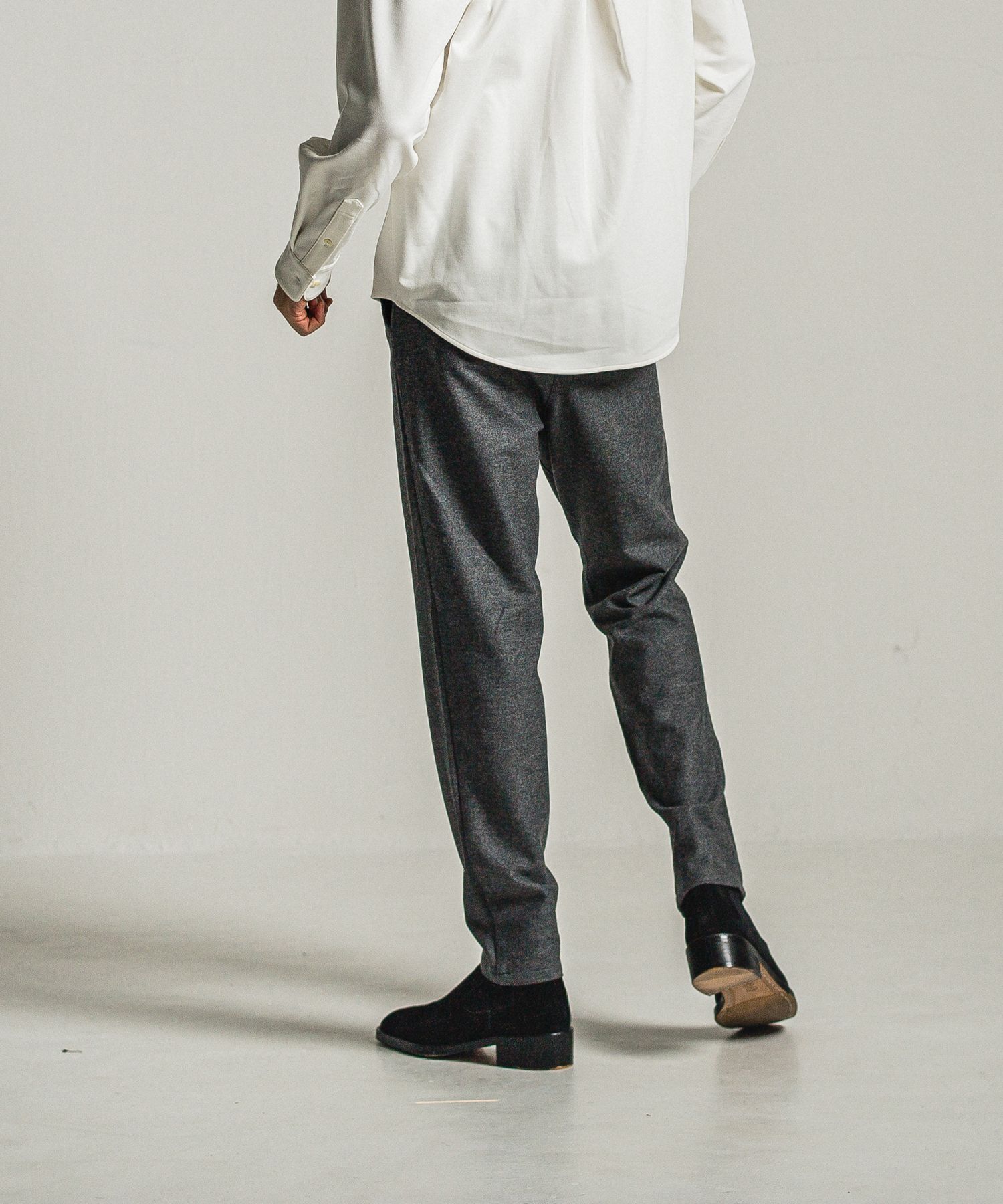 PAT WIDE EASY PANTS / RC34-ST-036 / ワイドテーパードパンツ / グレー