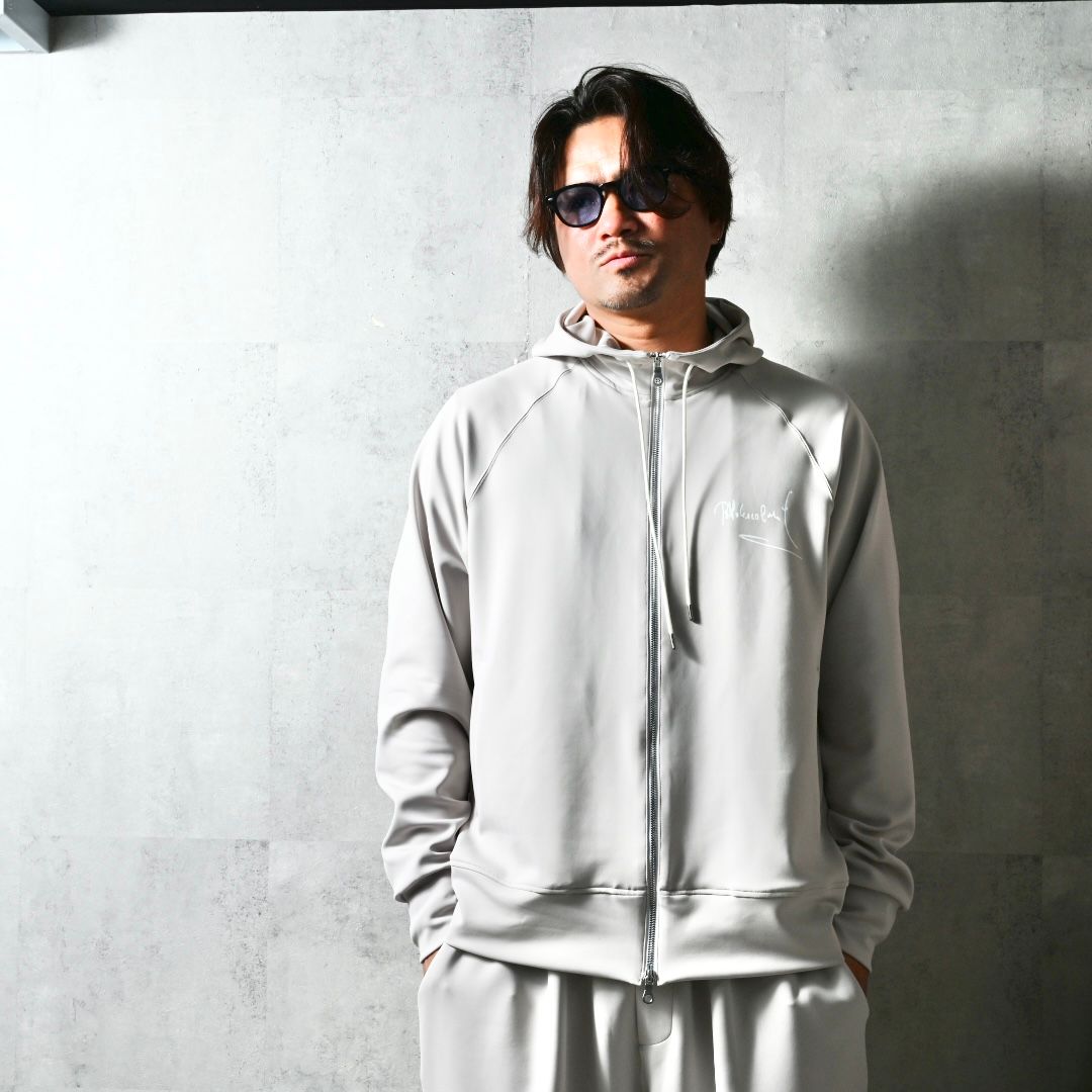 SIGN ZIP HOODIE / DP1-C-002 / サインプリントジップパーカー / グレージュ (2月上旬入荷予定)
