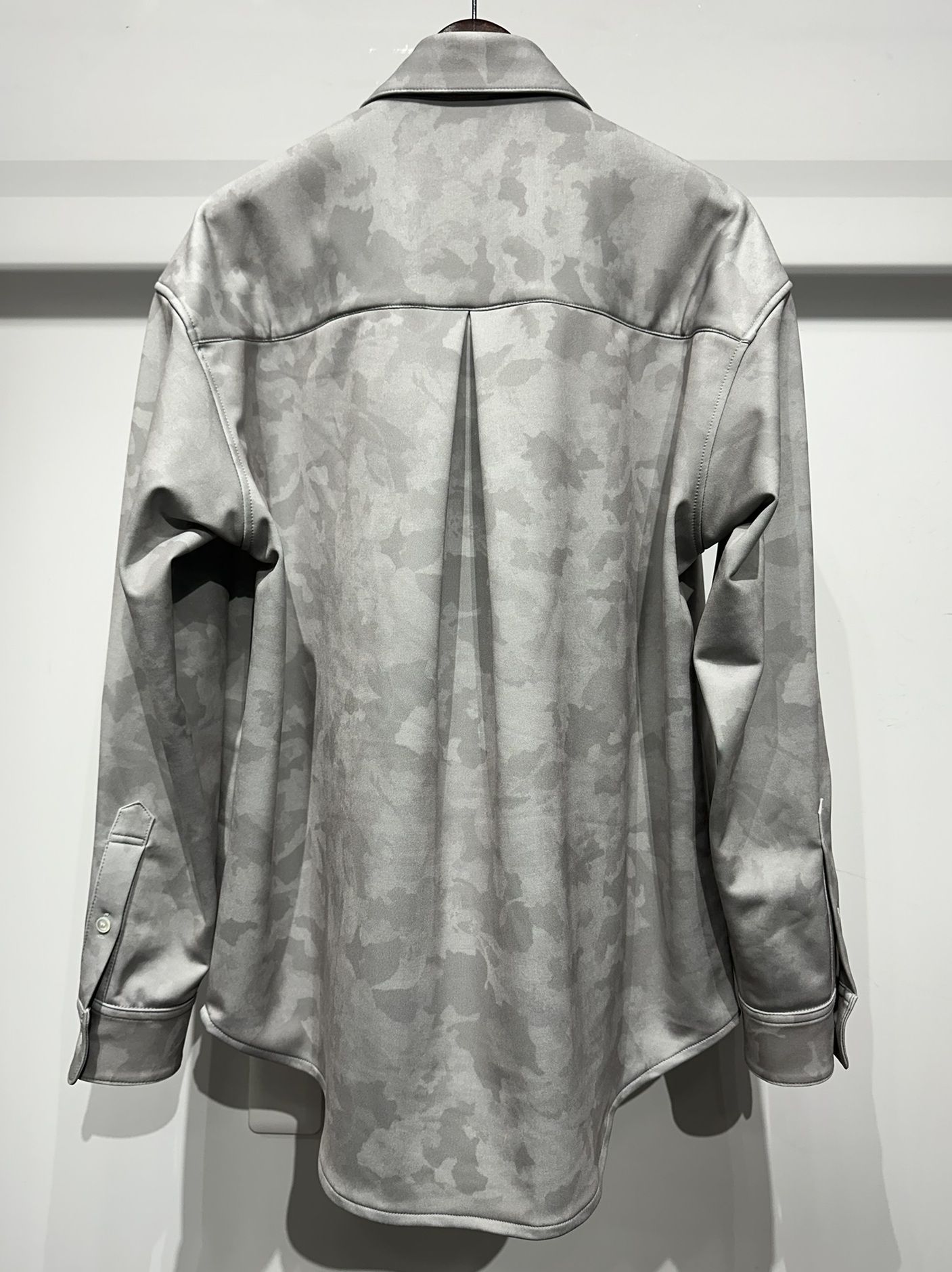 JERSEY JACK SHIRT / RC34-SH-001 / 裏起毛オーバーサイズシャツ / グレーカモフラ