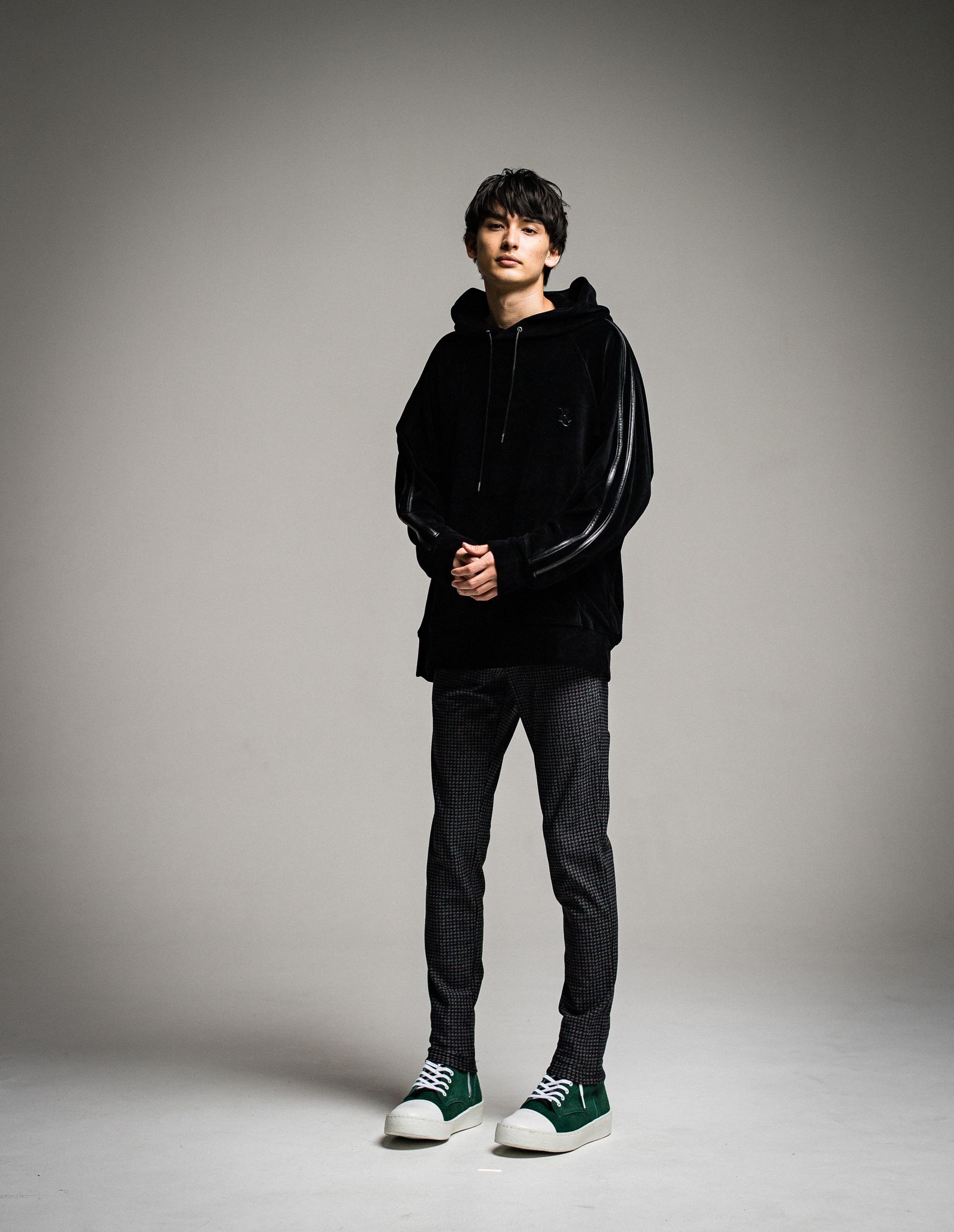 CHRIS EASY HEAT PANTS / RC26-ST-016H / 裏起毛イージーパンツ / 千鳥柄