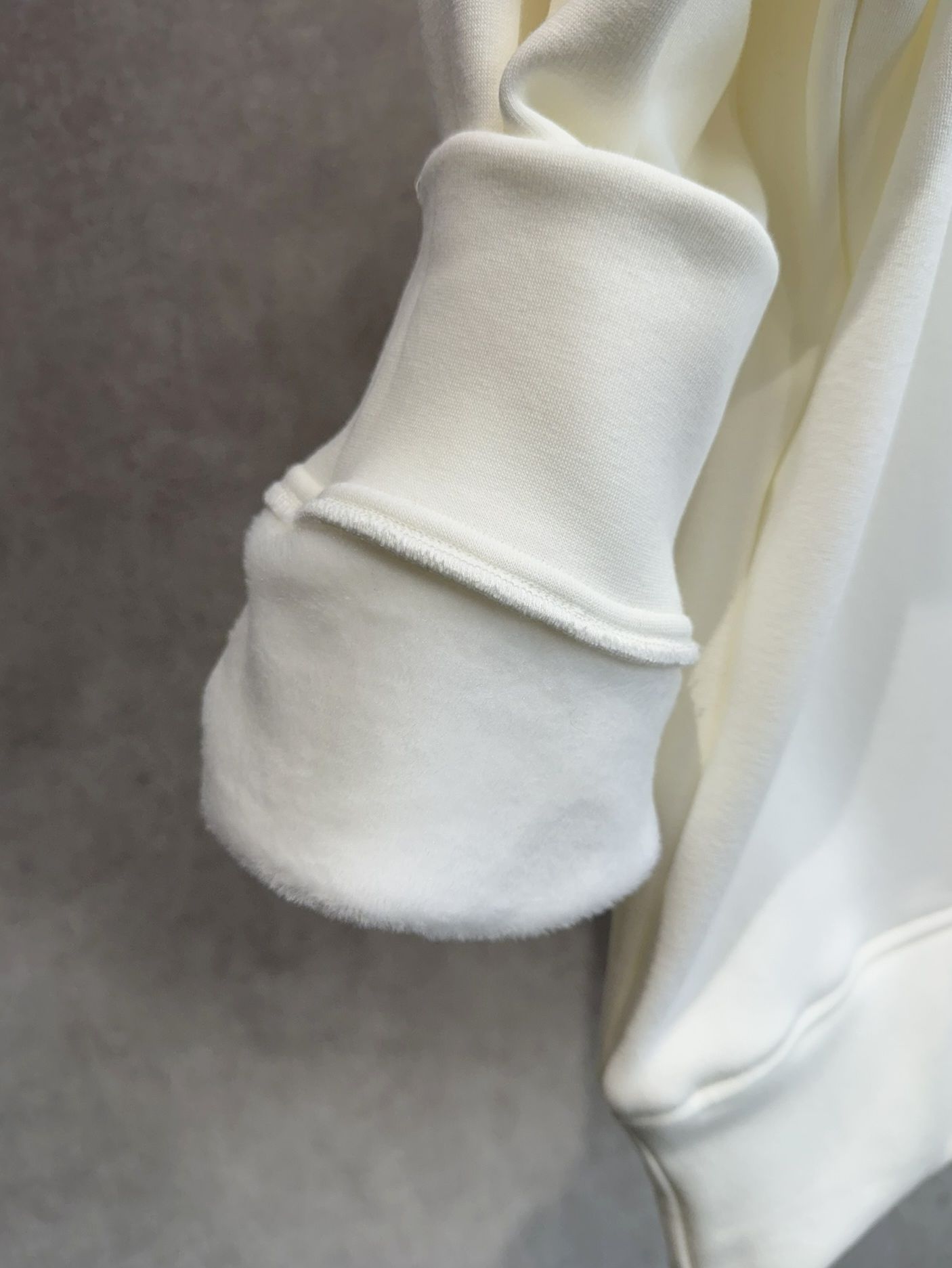 RC CHENILLE VELOURS FLEECE DROP TRAINER / RC38-C-004 / 裏起毛刺繍ワッペントレーナー / ホワイト