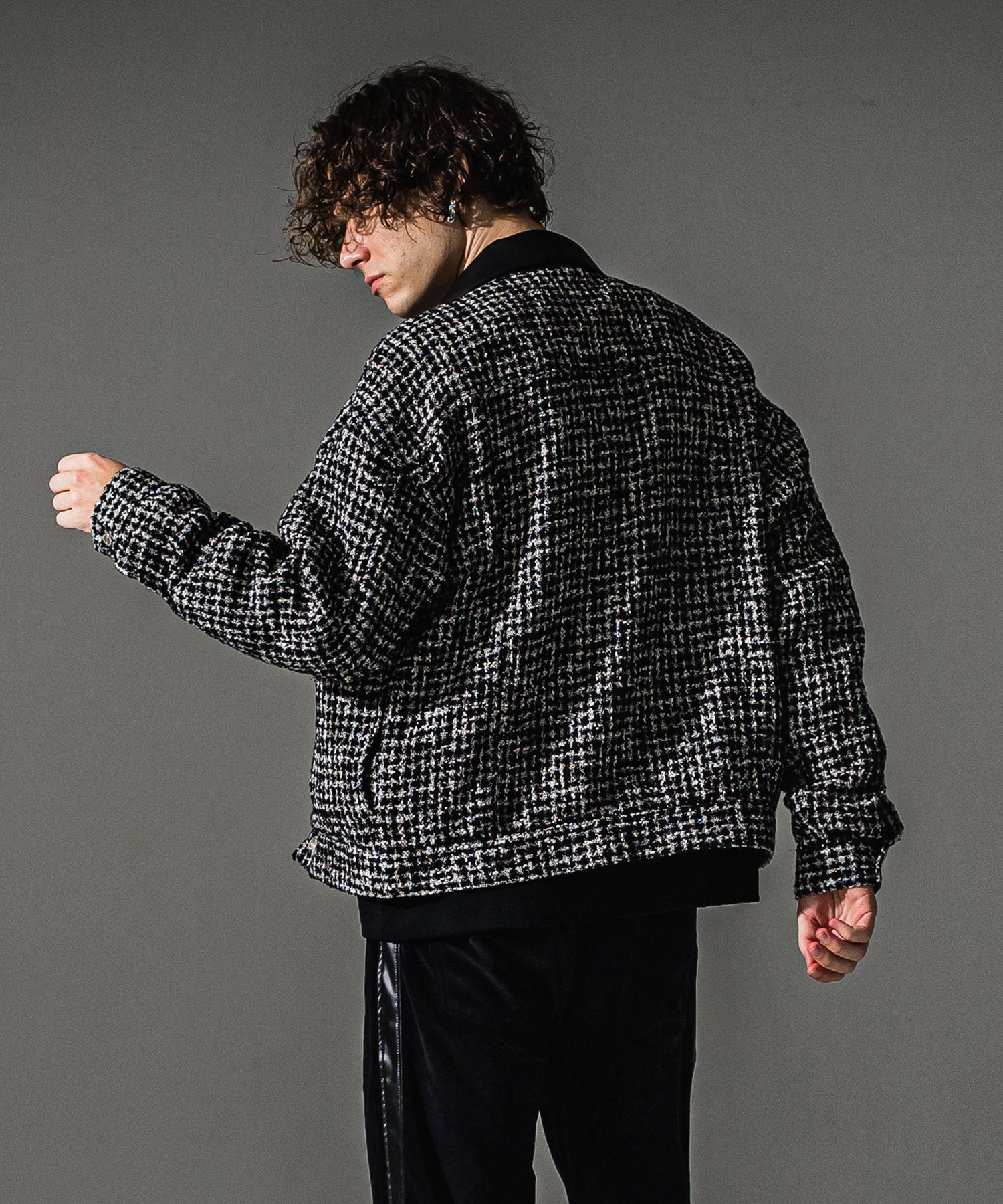 FCTWEED 2ND JK / RC41-JK-002 / ファンシーツイードジャケット / ブラック (9月下旬入荷予定)