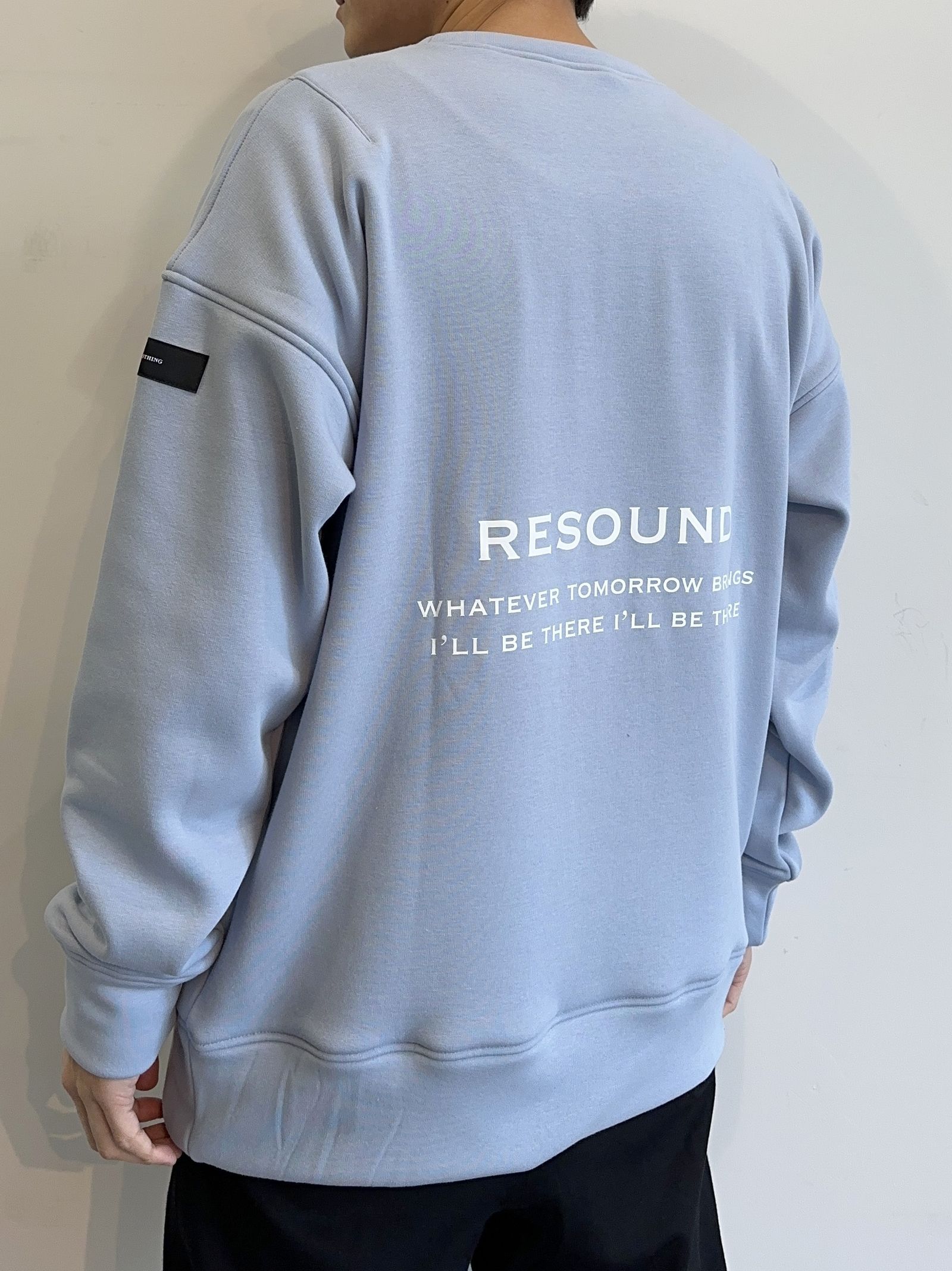 RESOUND CLOTHING - ID BACKROGO VELOURS FLEECE DROP TRAINER / RC30