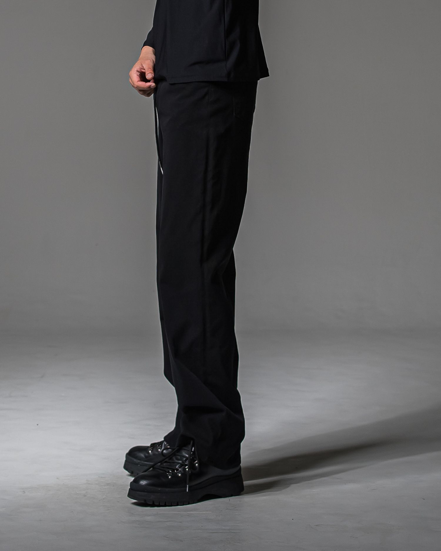 KING DENIM JERSEY / BASIC-ST-005 / デニムジャージ バギーワイドパンツ / ブラック