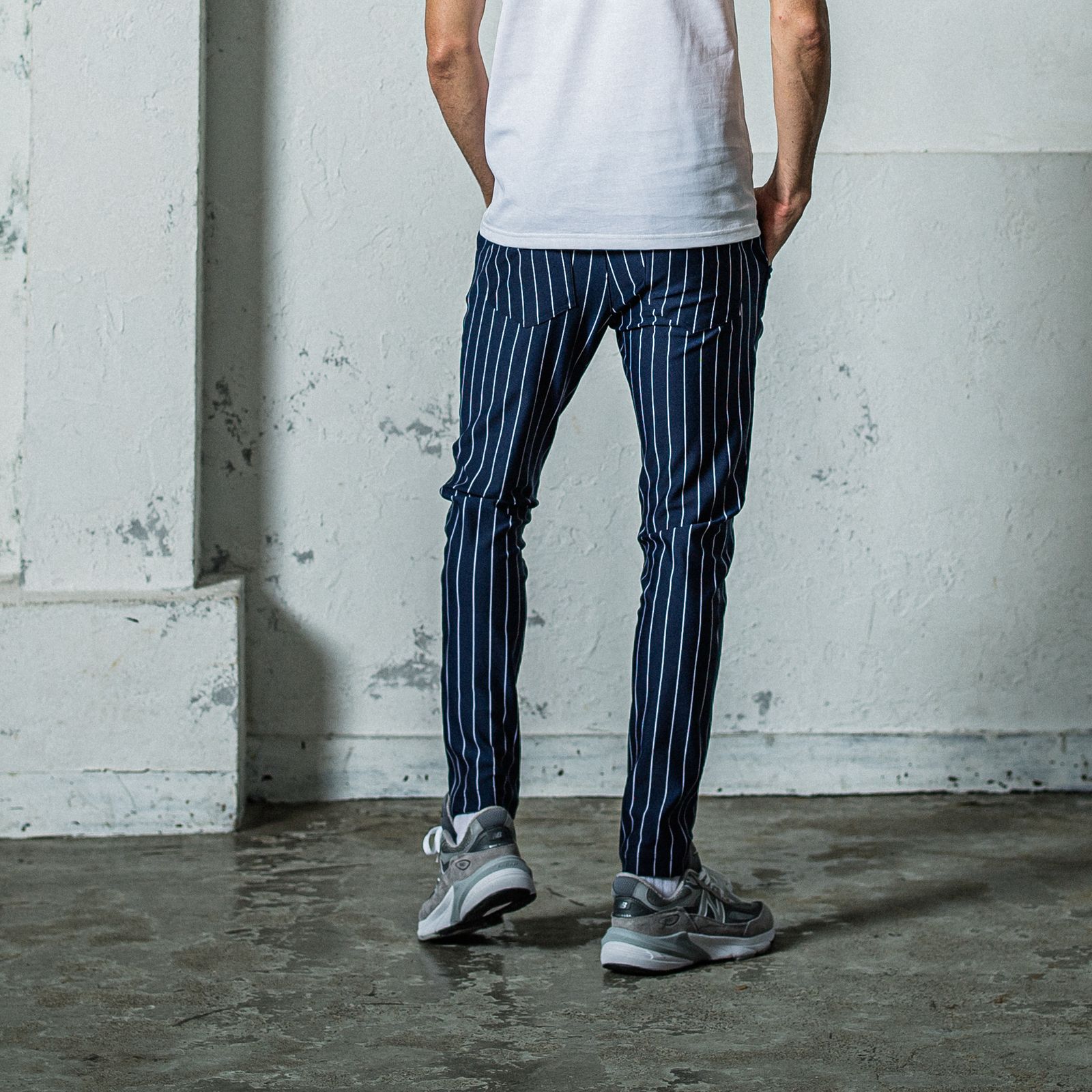 CHRIS EASY PANTS / RC35-ST-016 / イージーパンツ / ネイビーストライプ
