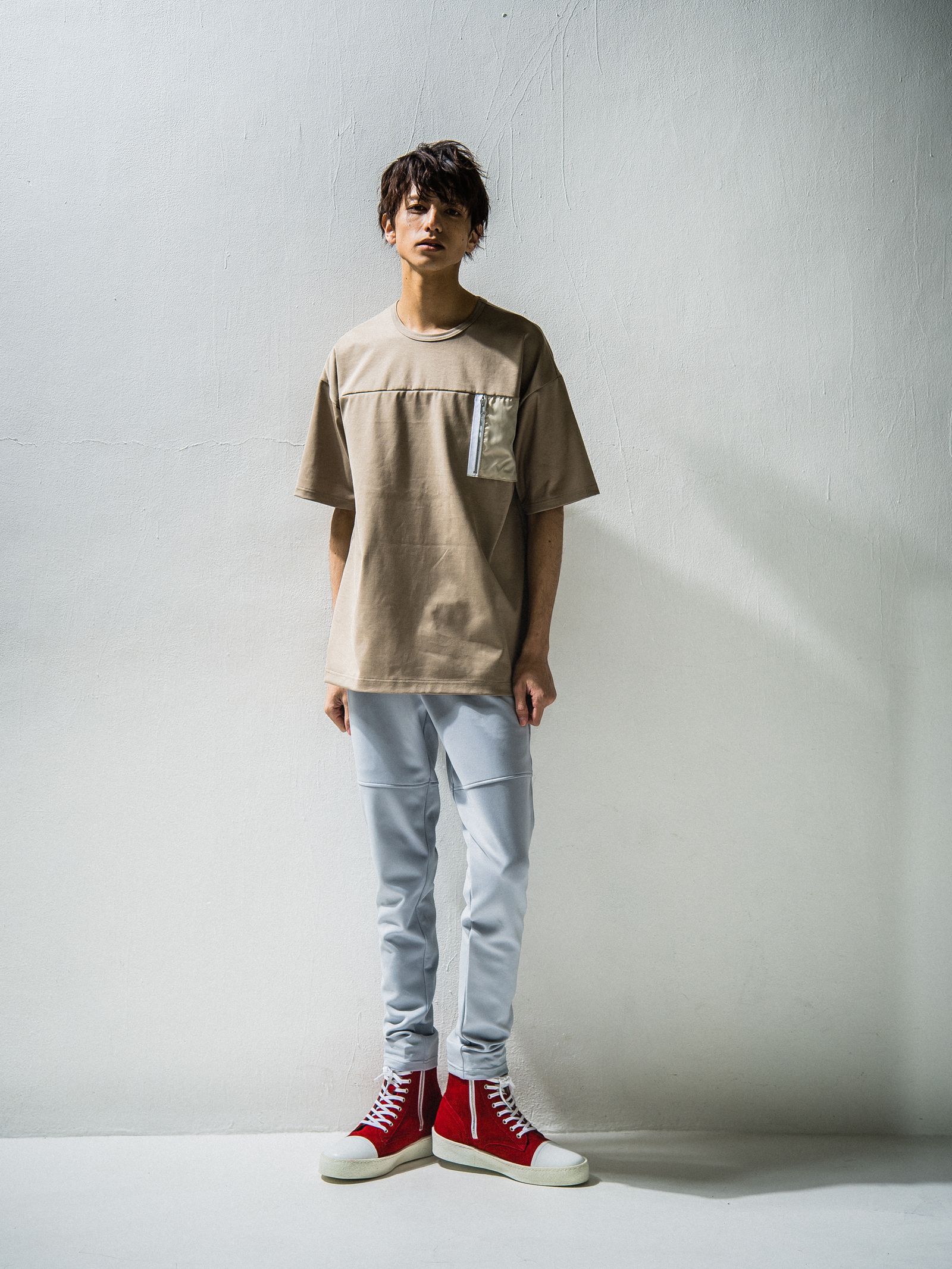 NYLON POCKET LOOSE TEE / RC24-T-006 / ビッグTシャツ