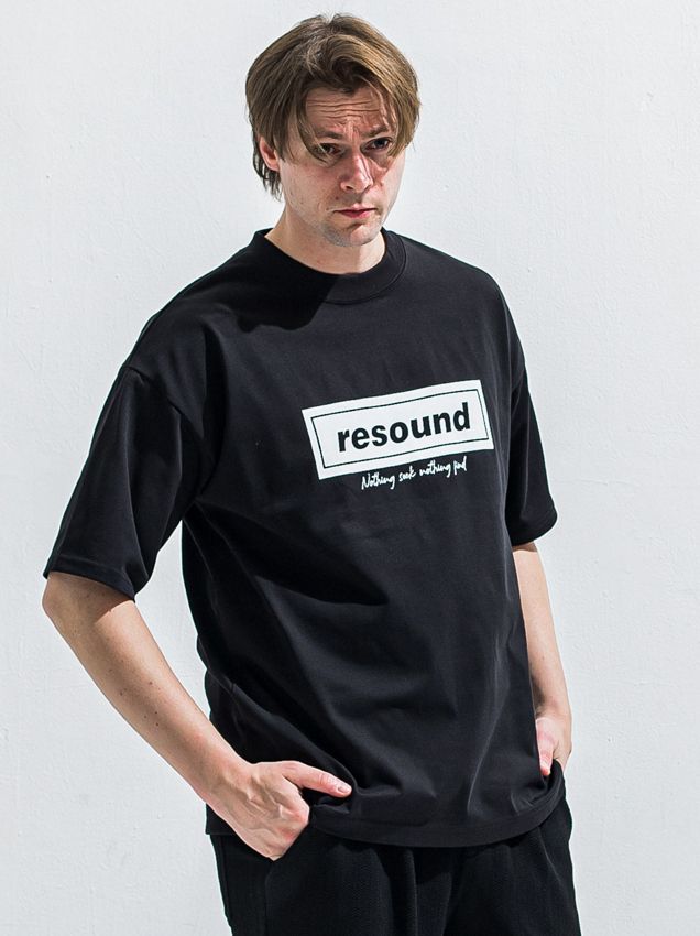 BOX OVER TEE / RC40-T-007 / ボックスロゴビッグTシャツ / ブラック (5月中旬入荷予定)
