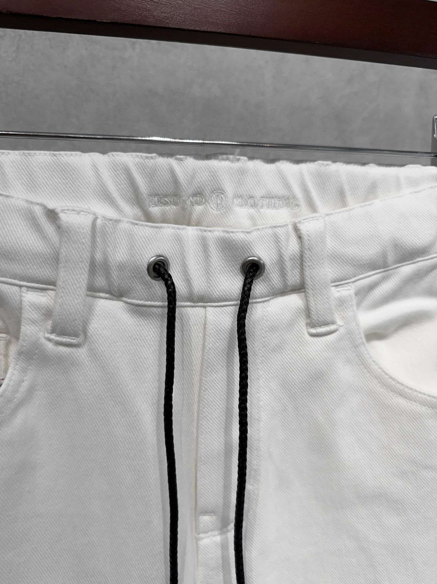 MICK DENIM JERSEY / BASIC-ST-020 / デニムジャージテーパードパンツ / ホワイト