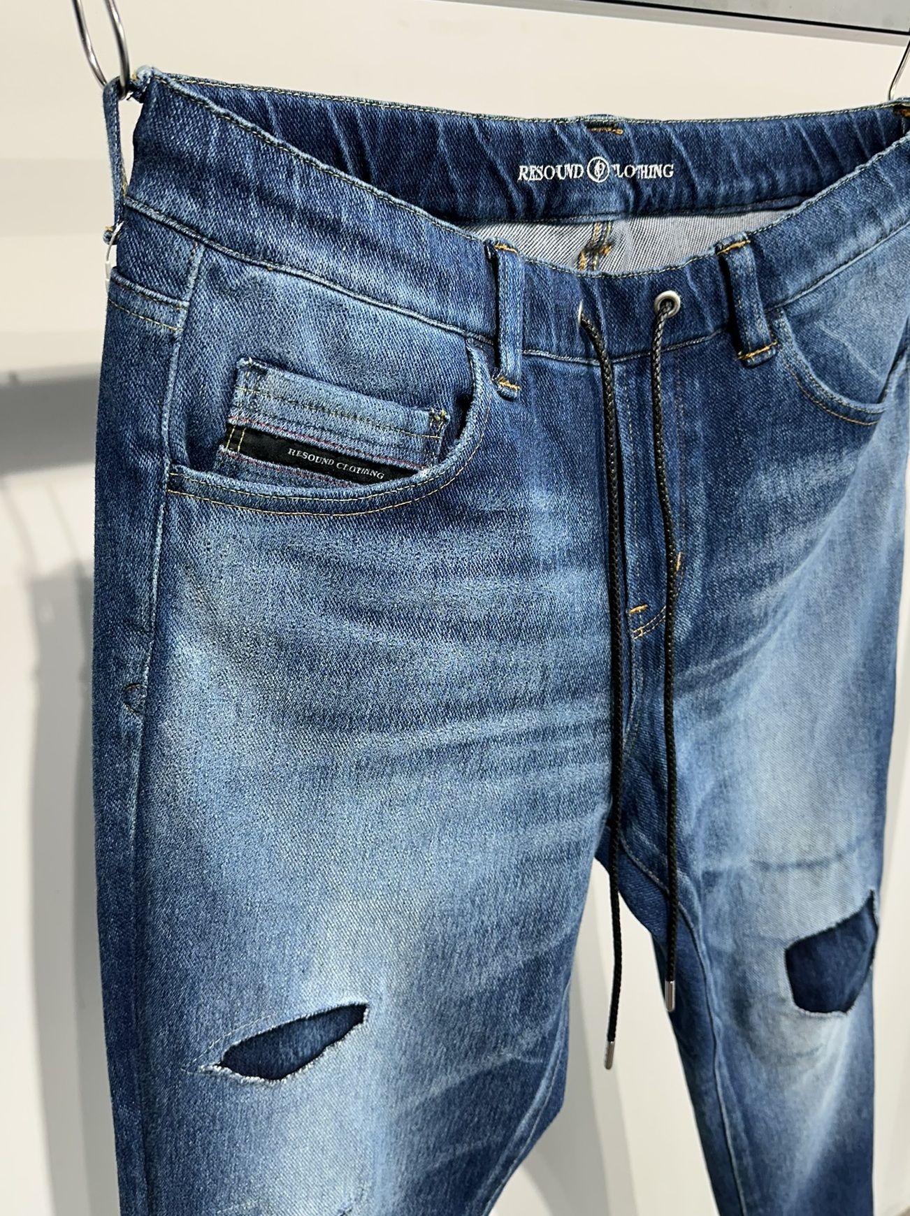 MICK DENIM JERSEY / RC38-ST-020 / デニムジャージテーパードパンツ / インディゴユーズド (12月上旬入荷予定)