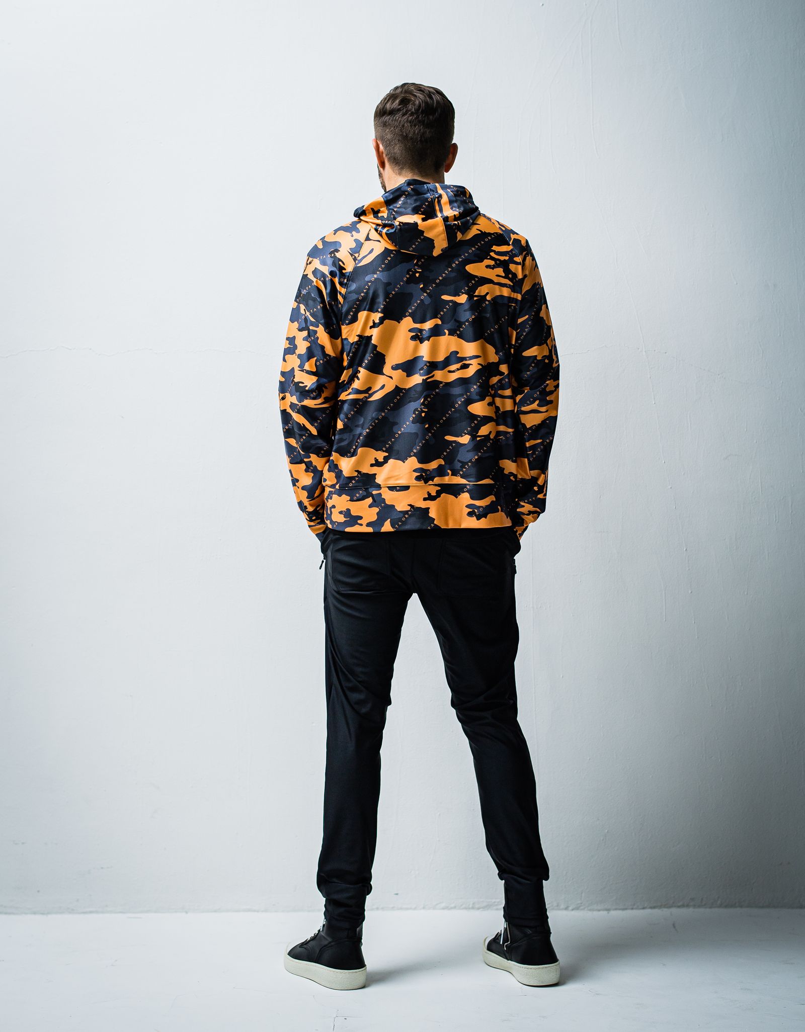 RUSH ZIP HOODIE / OR1-C-004 / ラッシュガードジップパーカー / オレンジカモフラ (1月上旬入荷予定)