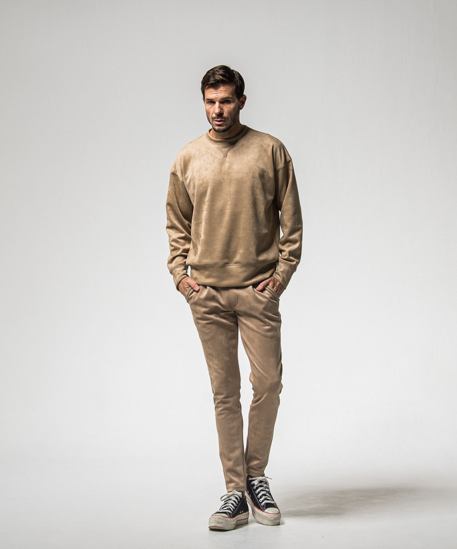 SUEDE DROP TRAINER / RC38-C-005 / スエードトレーナー / ブラウン (1月上旬入荷予定)