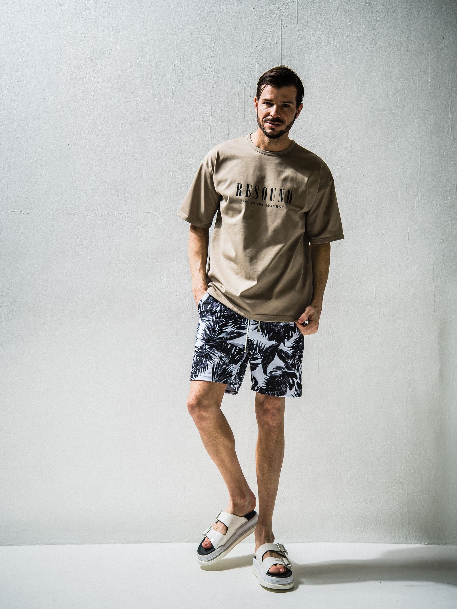 LEAF RUSH SHORTS / RC24-HP-003 / ラッシュガードハーフパンツ ※