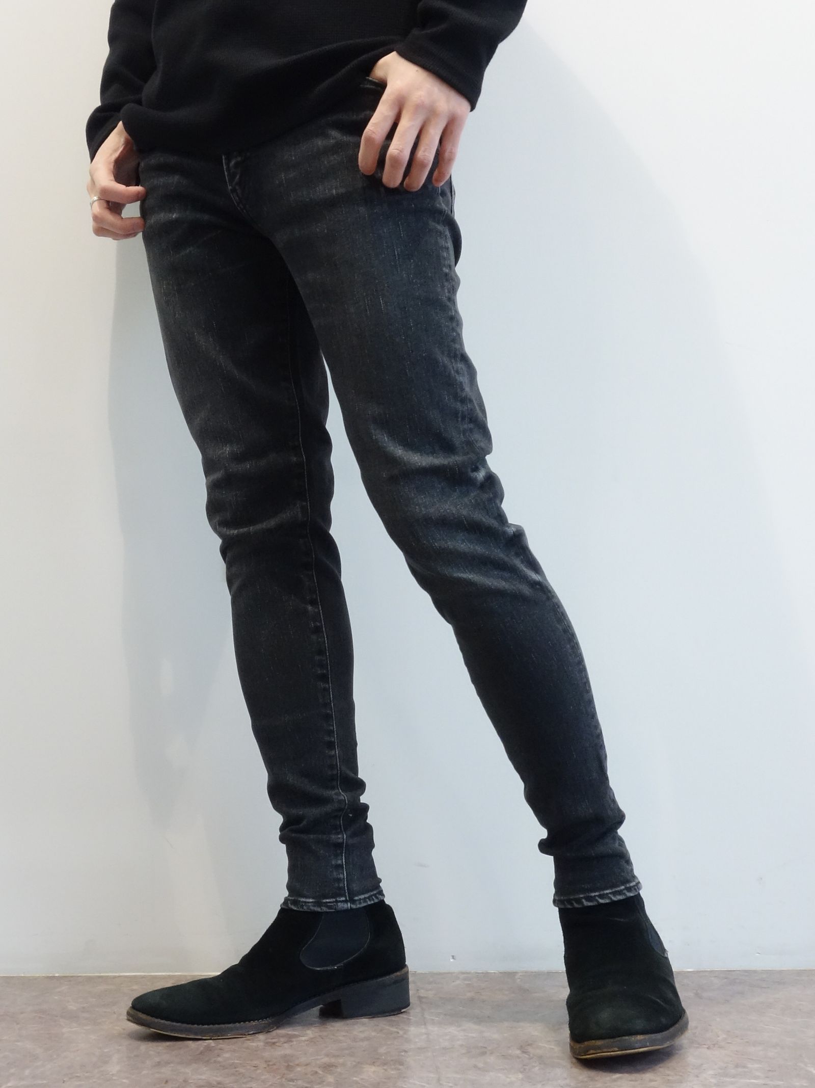 ルック New Look skinny jeans in washed grey メンズ 2022 新作