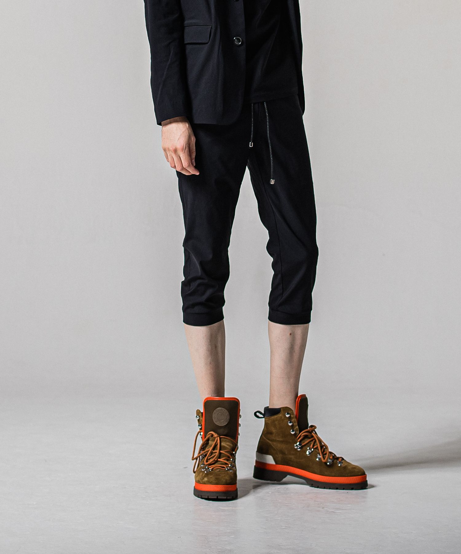 RE CROPPED PT / RC39-HP-002 / ナイロンクロップドパンツ / ブラック (4月上旬入荷予定)