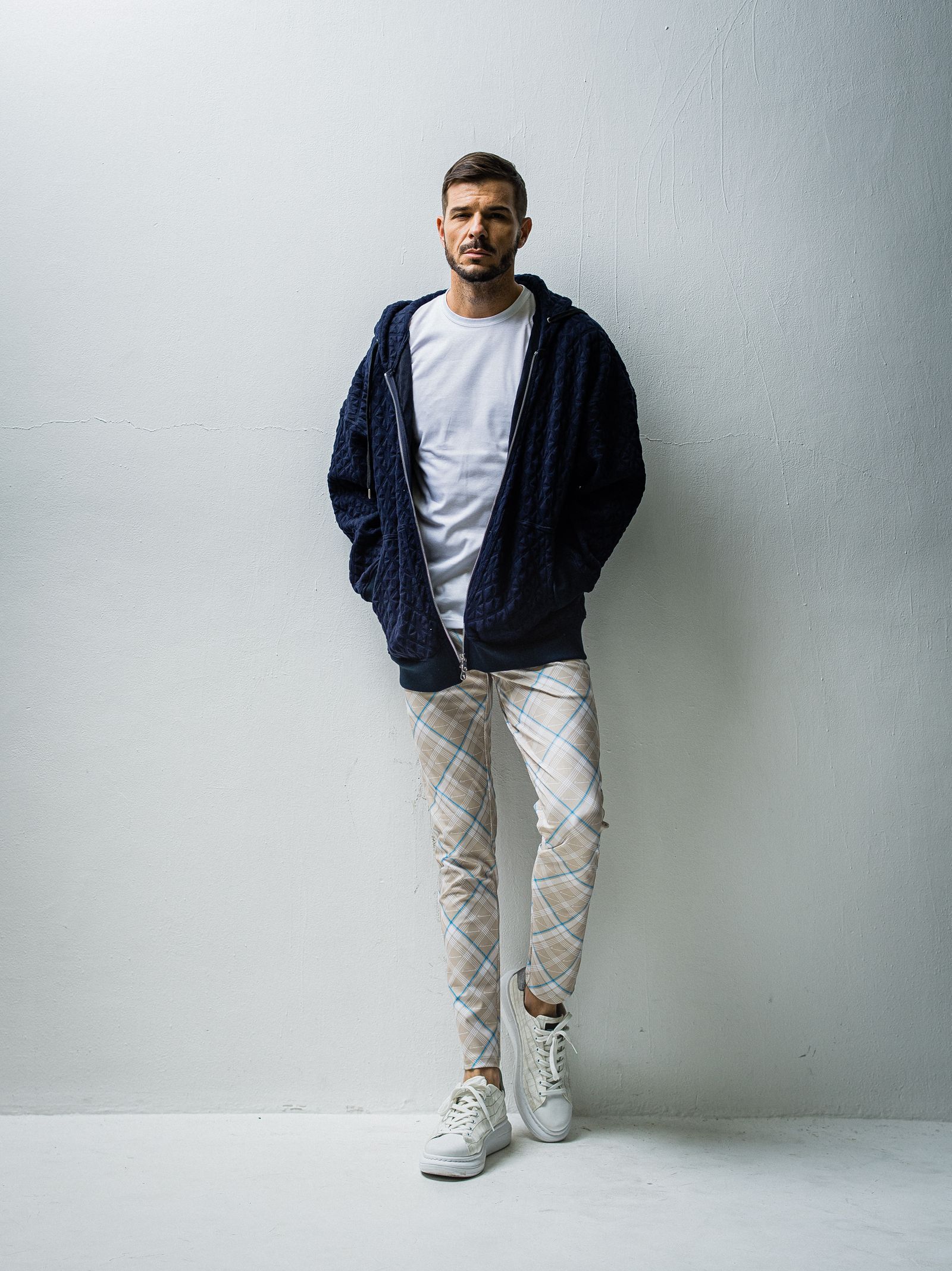 CHRIS EASY PANTS / RC27-ST-016 / チェックイージーパンツ / チェックベージュ