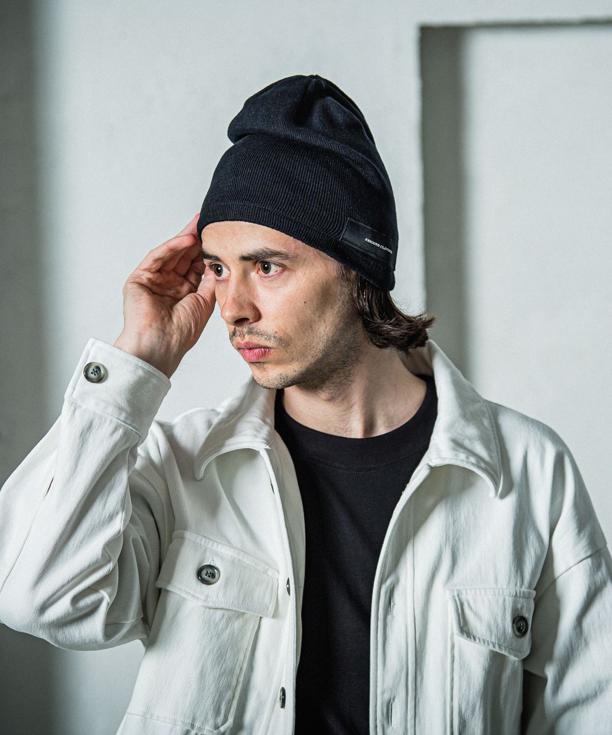 LINEN KNIT CAP / RC37-CAP-004 / コットンリネンニットキャップ / ブラックタグ