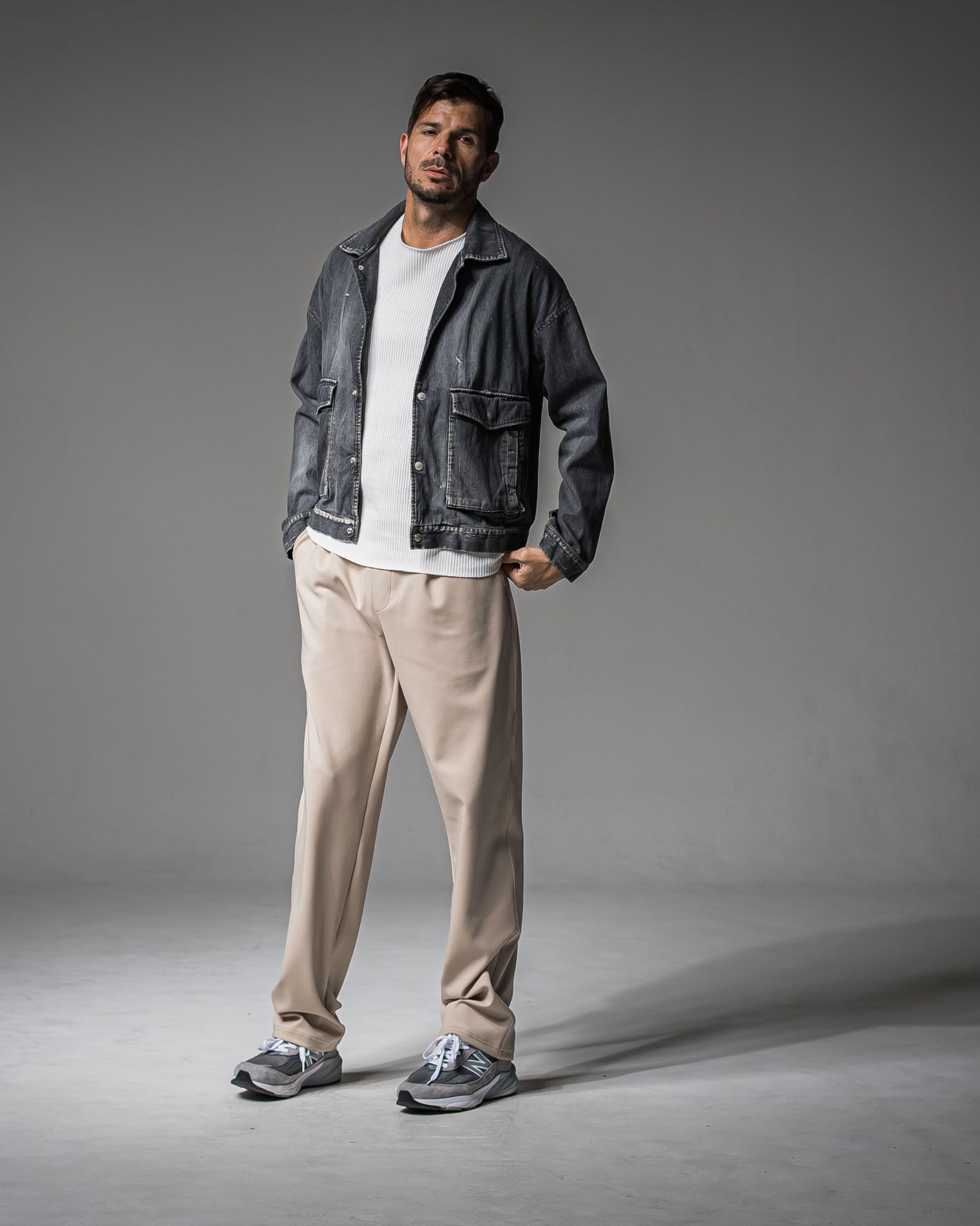 LDENIM AG FLIGHT JACKET / RC37-JK-001 / デニムフライトジャケット / ブラックユーズド