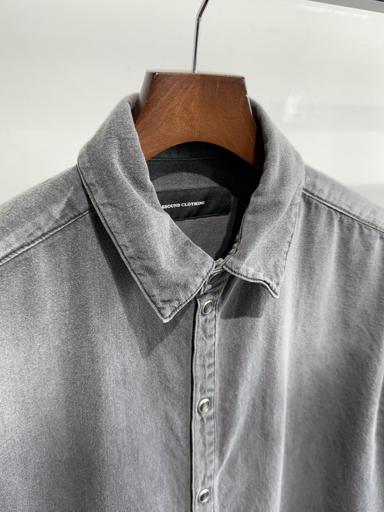 DENIM JACK SHIRTS / RC35-SH-001D / オーバーデニムシャツ / ブラックユーズド