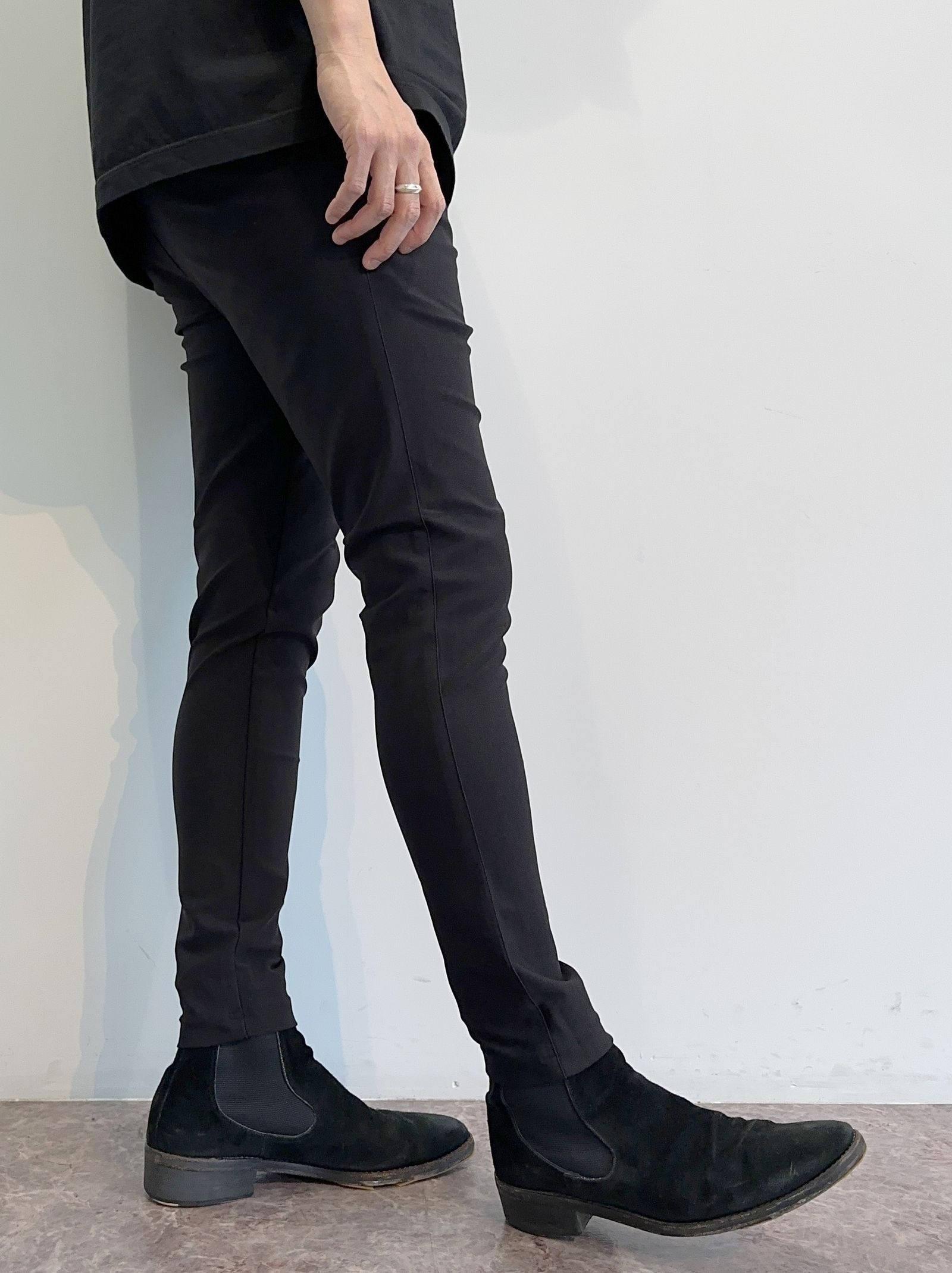 定価3万 ORATA / オラータ タキシード イージー パンツ 黒 ライン ORATA オラータ / ORATA オラータ OR2-ST-008 OX JERSEY SL TUCK