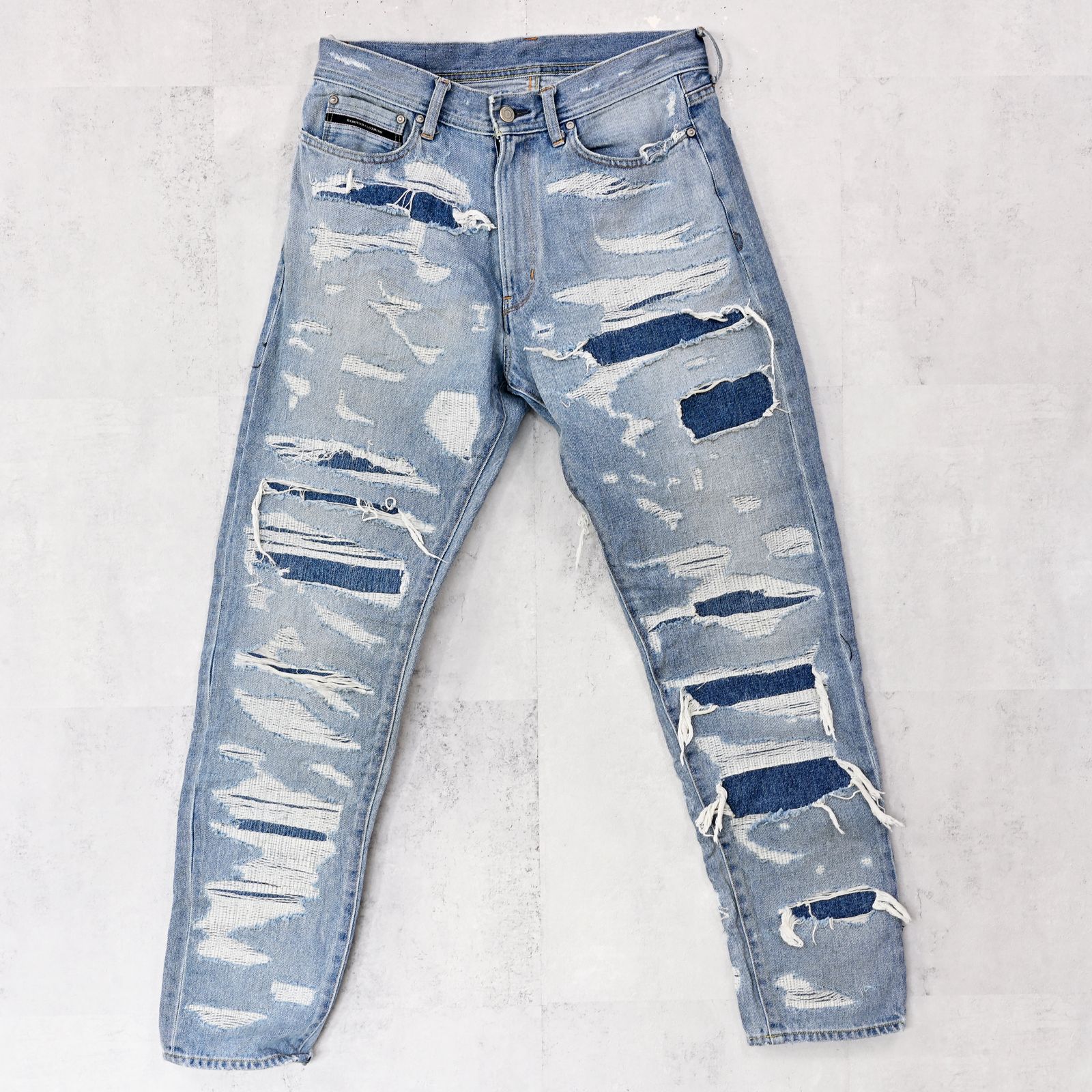 SCOTT JEANSS / RC42-ST-006 / レギュラーテーパードデニムパンツ / スペシャルクラッシュ インディゴ (12月中旬入荷予定)