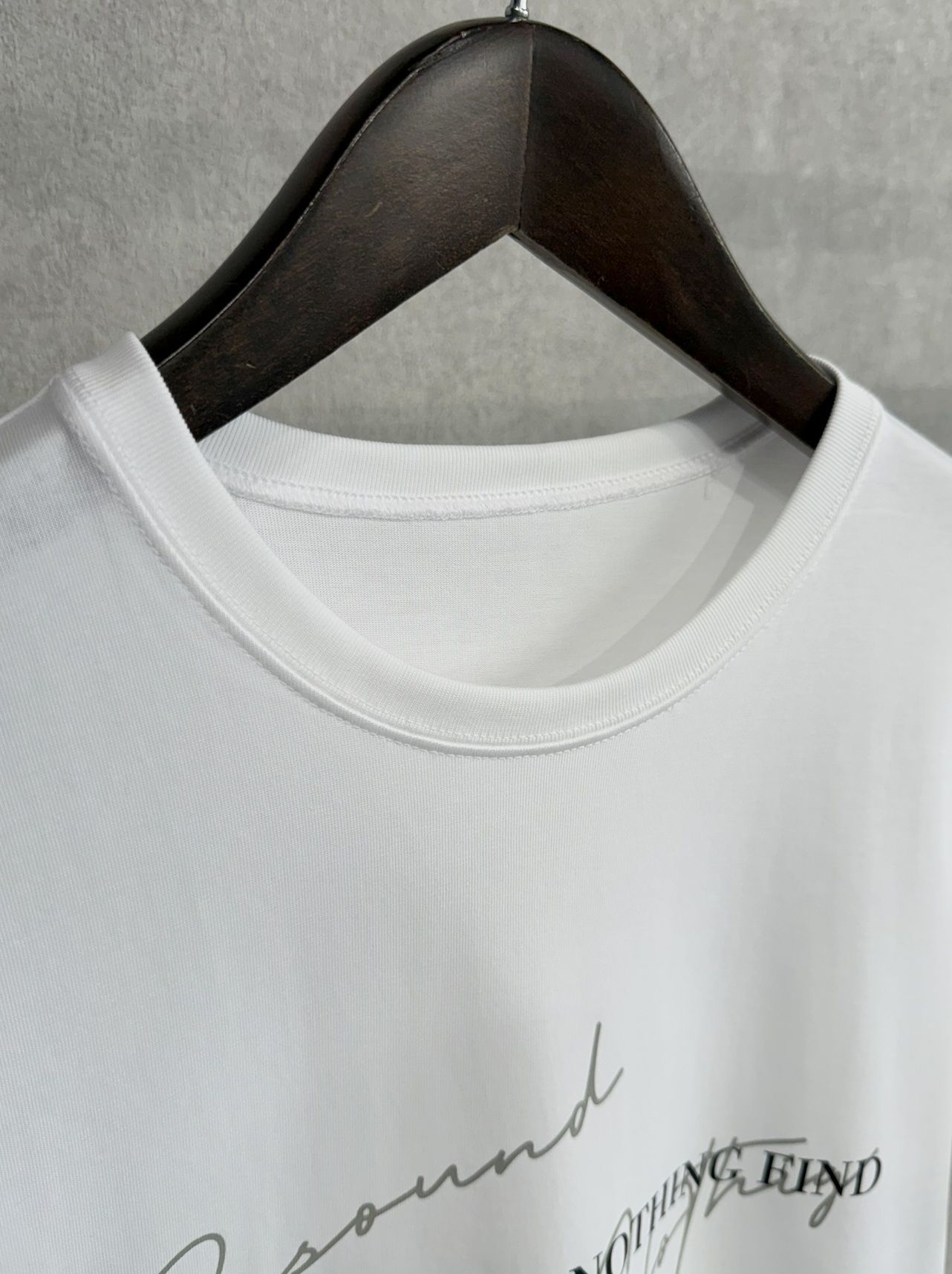 NSNF BASIC TEE / RC35-T-003 / メッセージロゴジャストTシャツ / ホワイト
