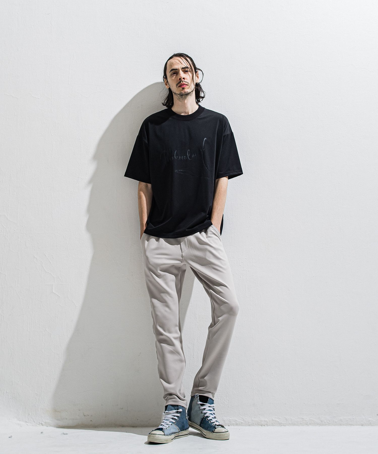 GAVIRIA DB EASY PANTS / DP1-ST-002 / ダンボールジャージイージーパンツ / グレージュ (3月中旬入荷予定)