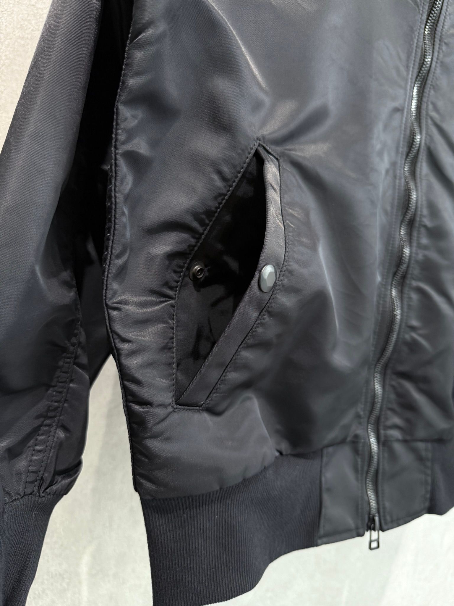 LIGHT DAVID JACKET / RC37-JK-002 / ナイロンライトMA-1 / ブラック