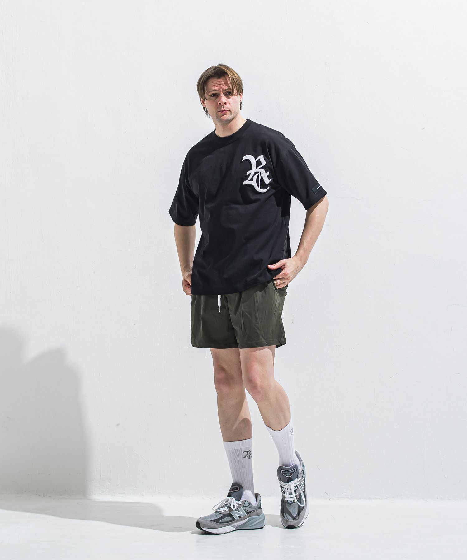 TV NYLON SHORTS / RC40-HP-004 / リラックスナイロンショーツ / カーキ (6月上旬入荷予定)