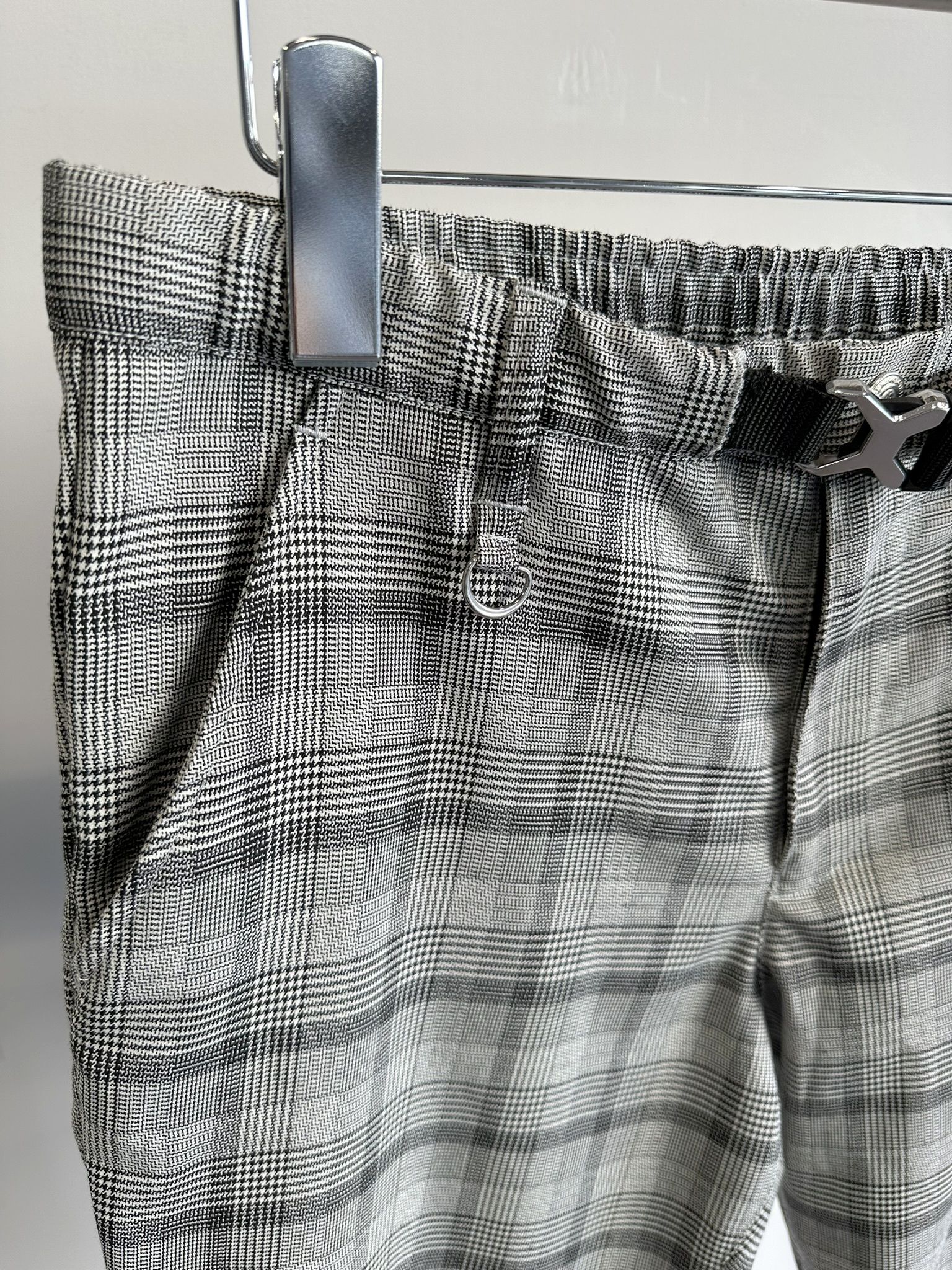 PAT TIGHT EASY PANTS / RC31-ST-037 / ベルト付きイージーパンツ / グレンチェック