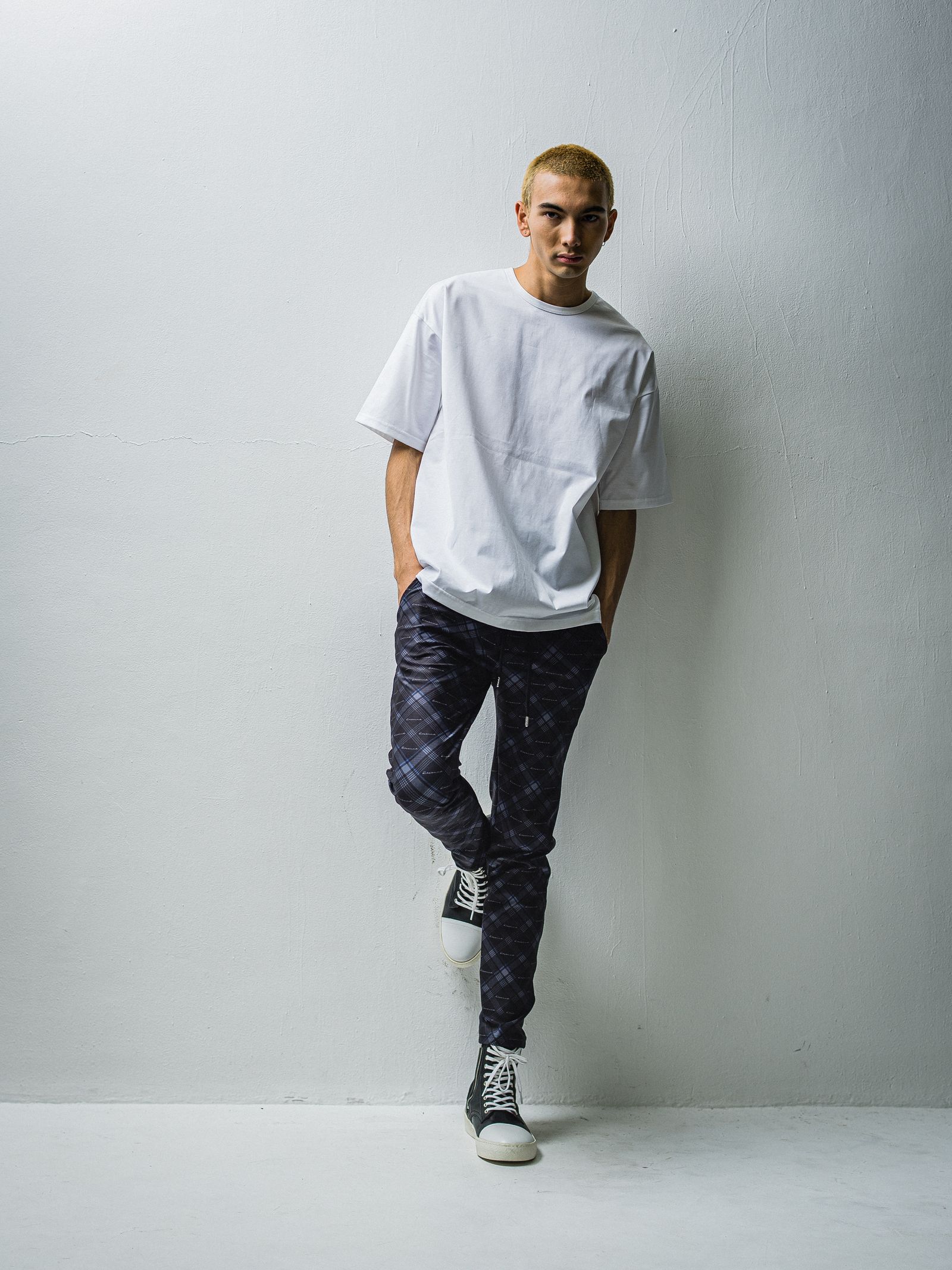 CHRIS EASY PANTS / RC27-ST-016 / チェックイージーパンツ / チェックブラック