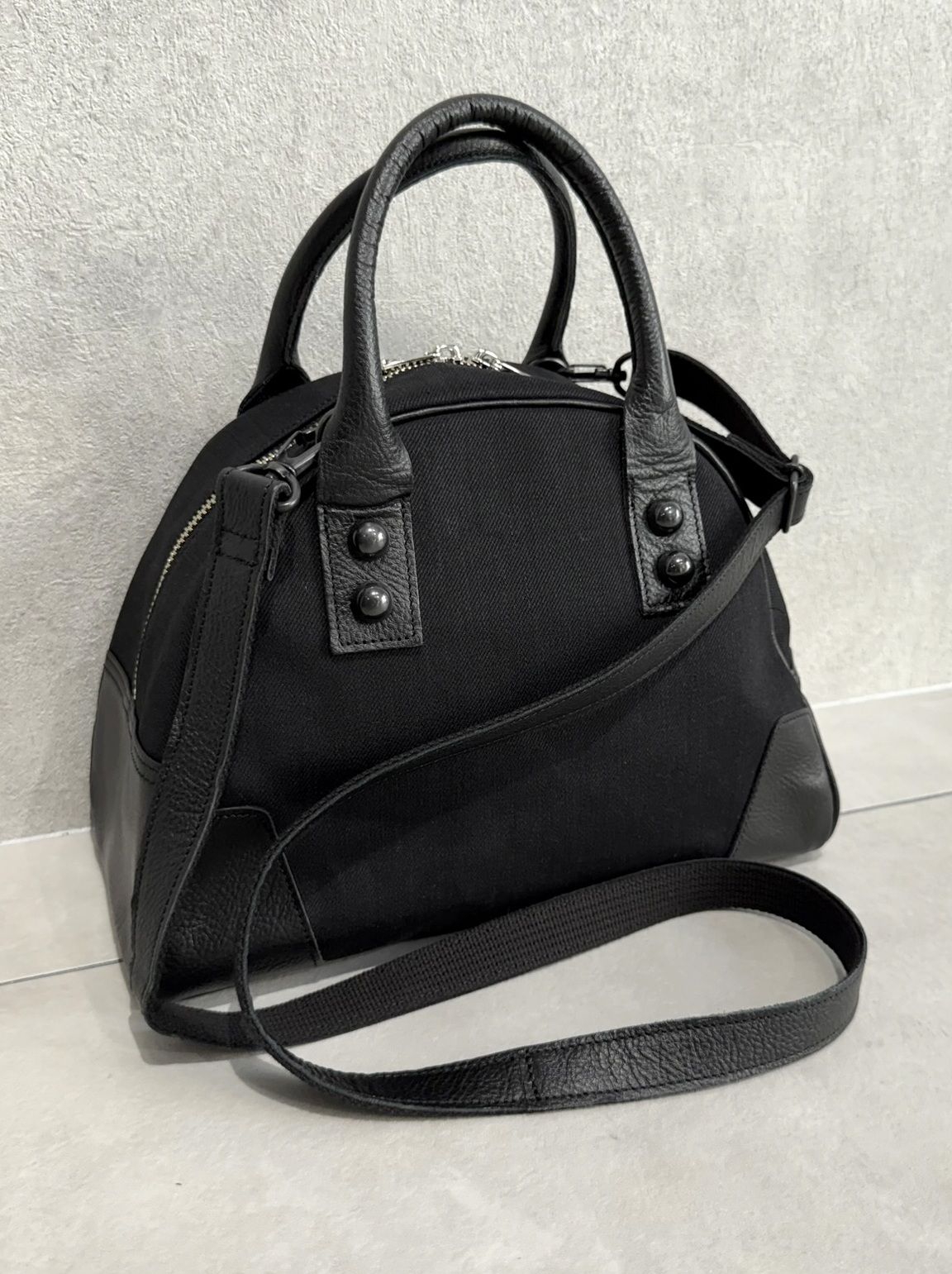DENIM MINI BOSTON BAG / RC41-BAG-002RD / デニムミニボストンショルダーバッグ / ブラック