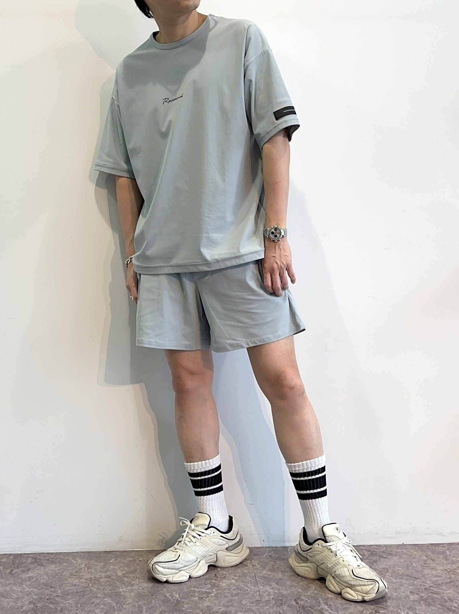 TV NYLON SHORTS / RC40-HP-004 / リラックスナイロンショーツ / アクア (6月上旬入荷予定)