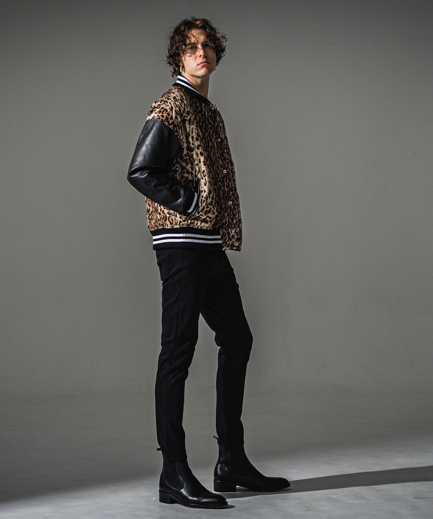 MICK DENIM JERSEY / BASIC-ST-020 / デニムジャージテーパードパンツ / ブラック (9月上旬入荷予定)