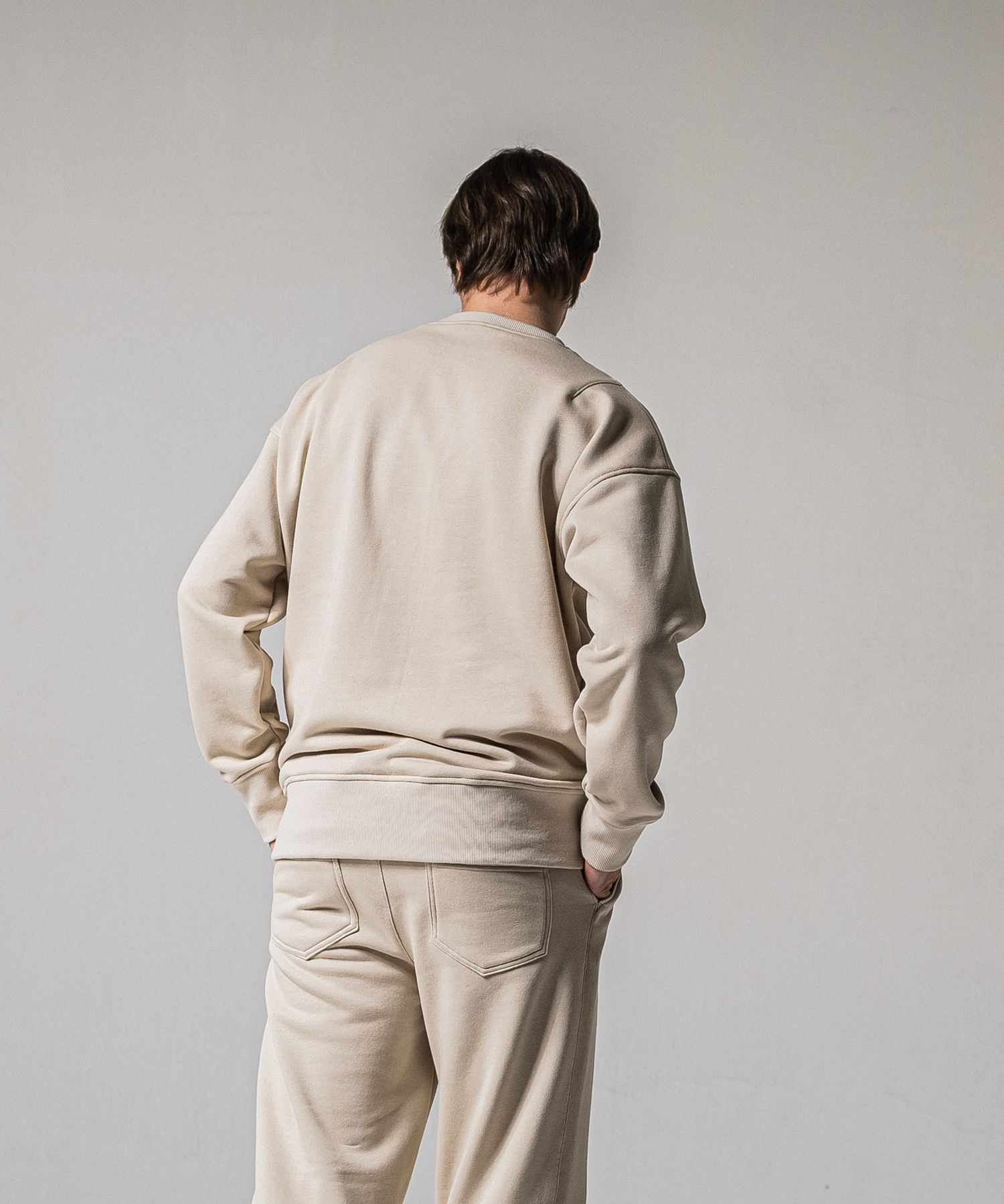 HF URAKE COLLEGE DROP TRAINER / RC39-C-002 / 高機能スウェットトレーナー / グレージュ (1月中旬入荷予定)