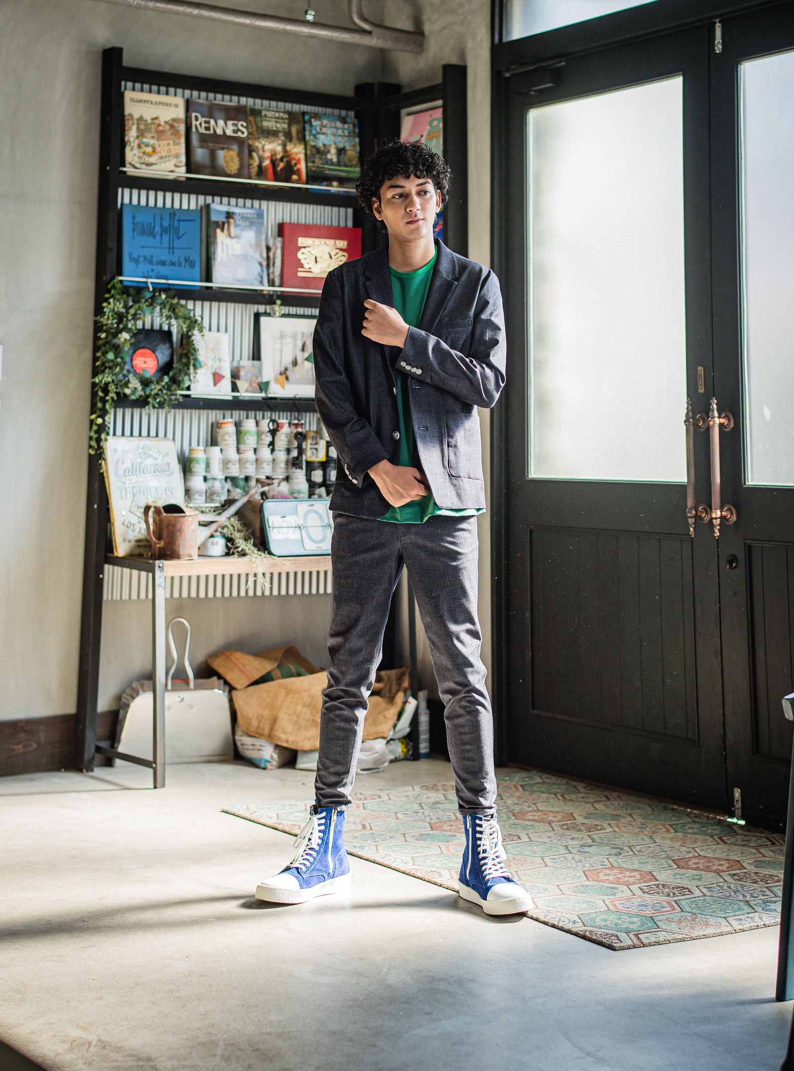 PAT TIGHT EASY PANTS / RC31-ST-037 / ベルト付きイージーパンツ / デニム