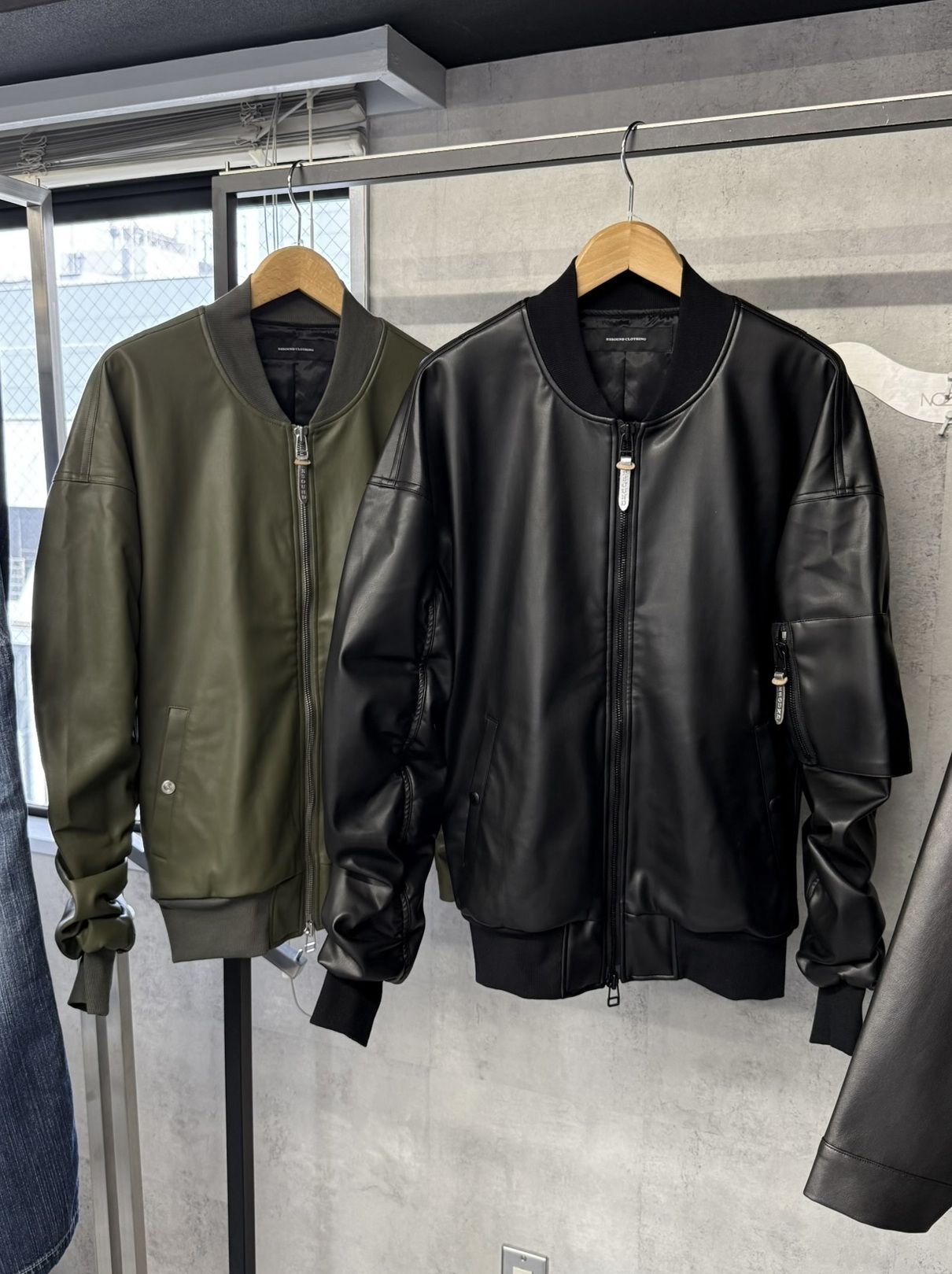 DAVID JACKET / RC41-JK-003 / MA-1 / ブラックレザー (9月下旬入荷予定)