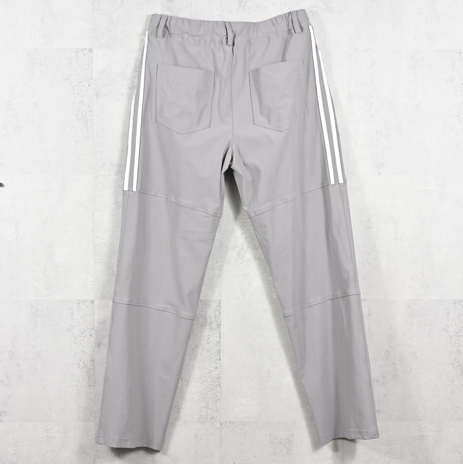 JOHNSON LINE WIDE PANTS / RC39-ST-009WT / ジョンソンラインワイドタックパンツ / グレー×ホワイト (1月下旬入荷予定)